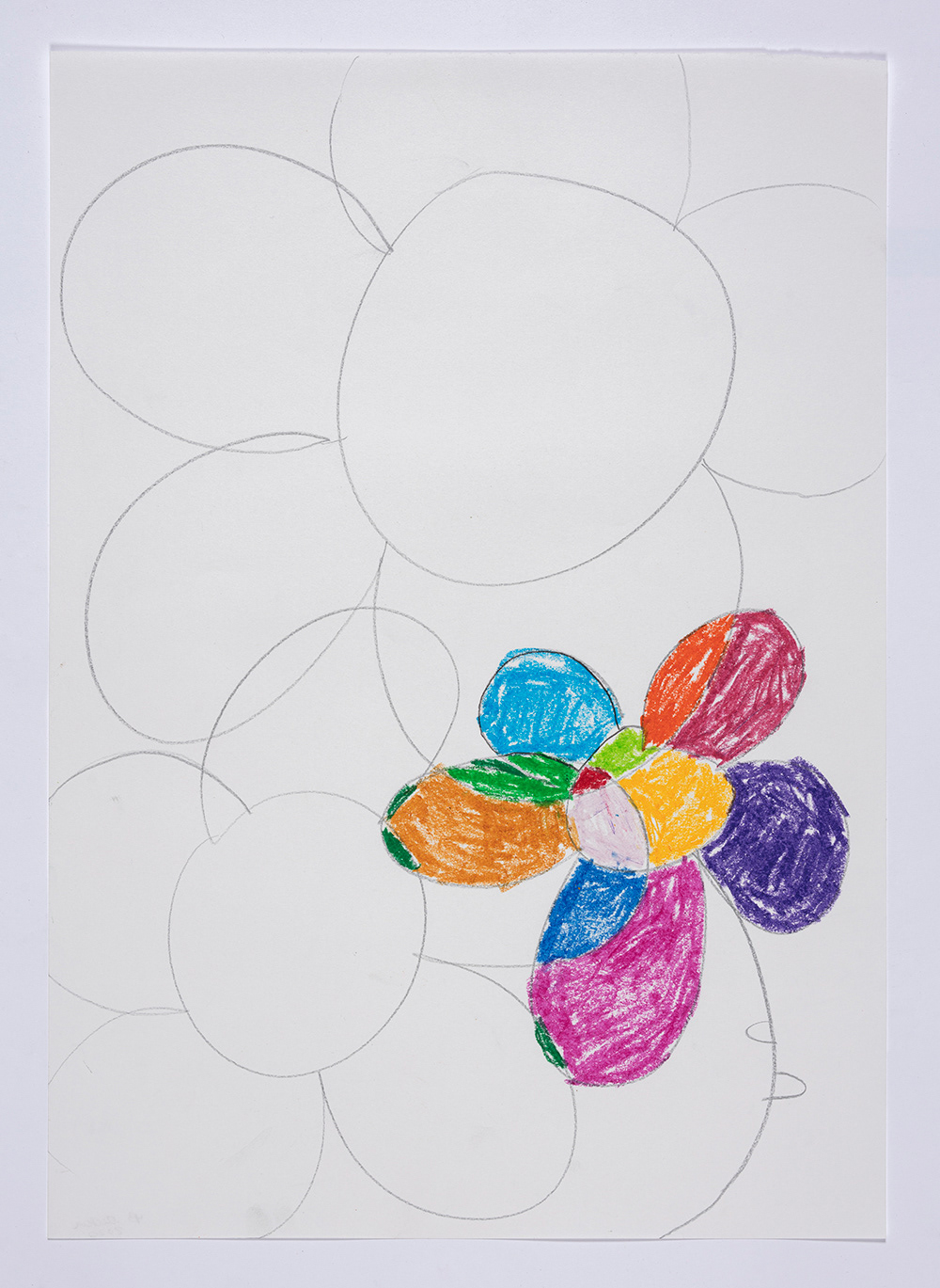 Playing Around 2020. Pastel and ink on paper, 23 3/8 x 16 1/2 inches (59.4 x 42 cm)