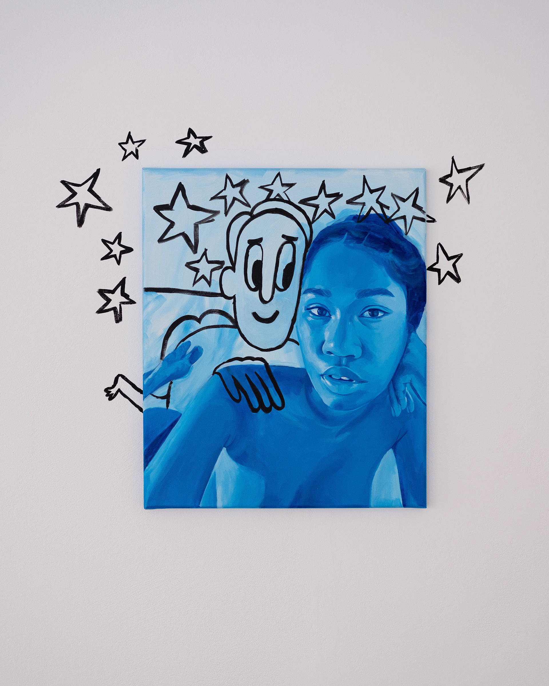 Stars in Your Eyes Acrylic on Canvas, 60cm x 50cm, 2021