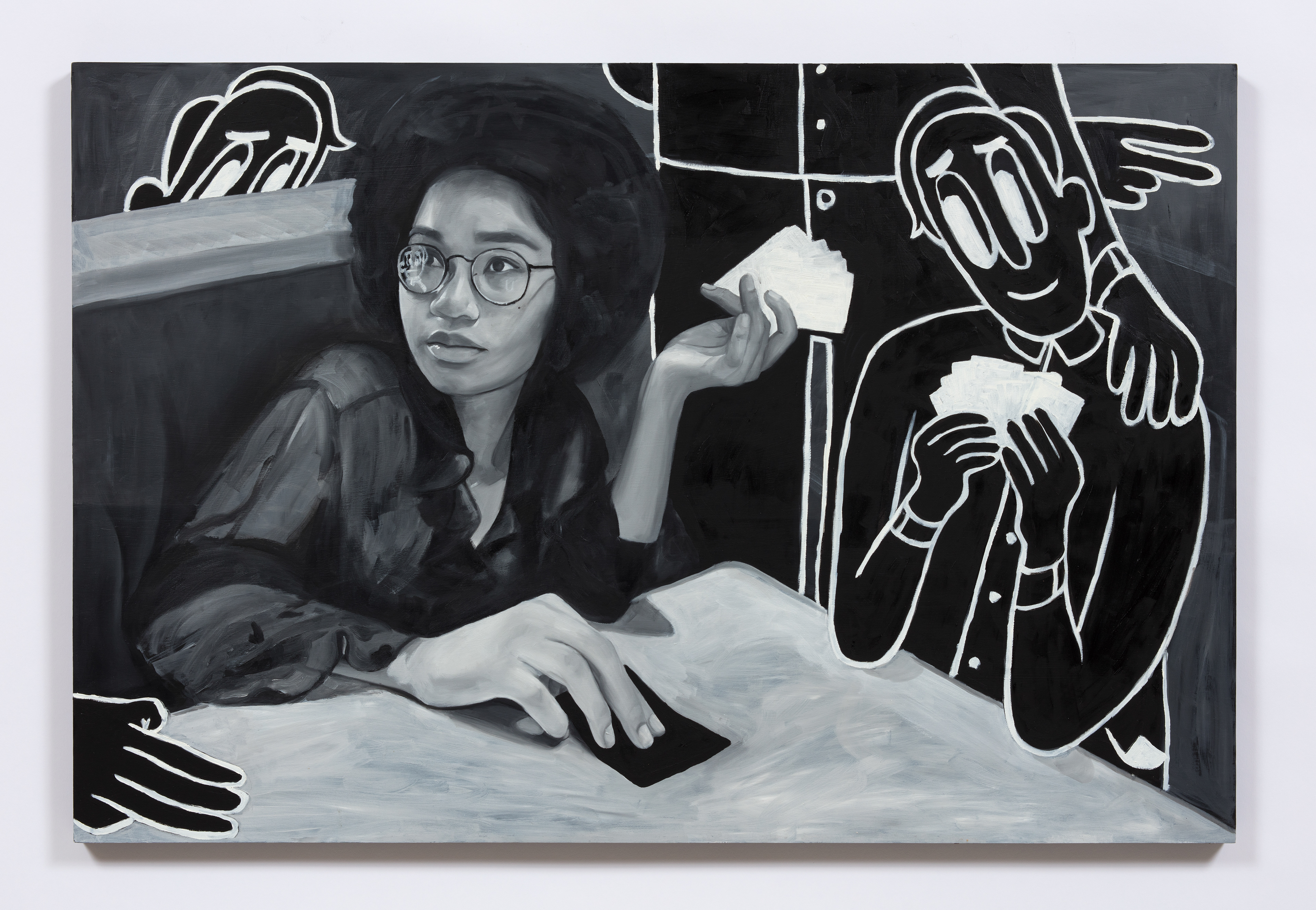 "Can I Pay by Card?" Oil on Panel (24" x 36") 2019