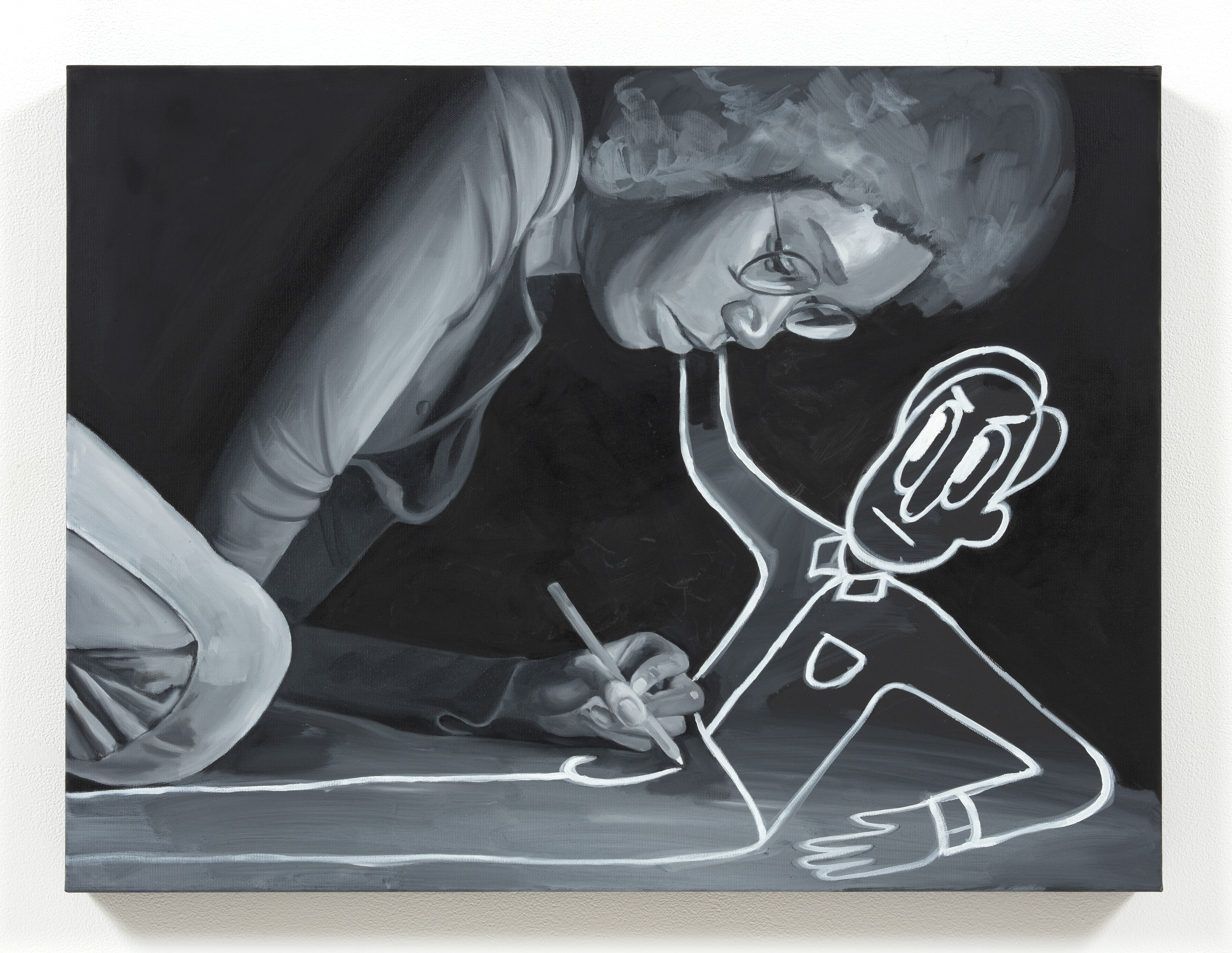 Drawn Oil on canvas, 23 5/8 x 31 1/2 inches (60 x 80 cm) 2021