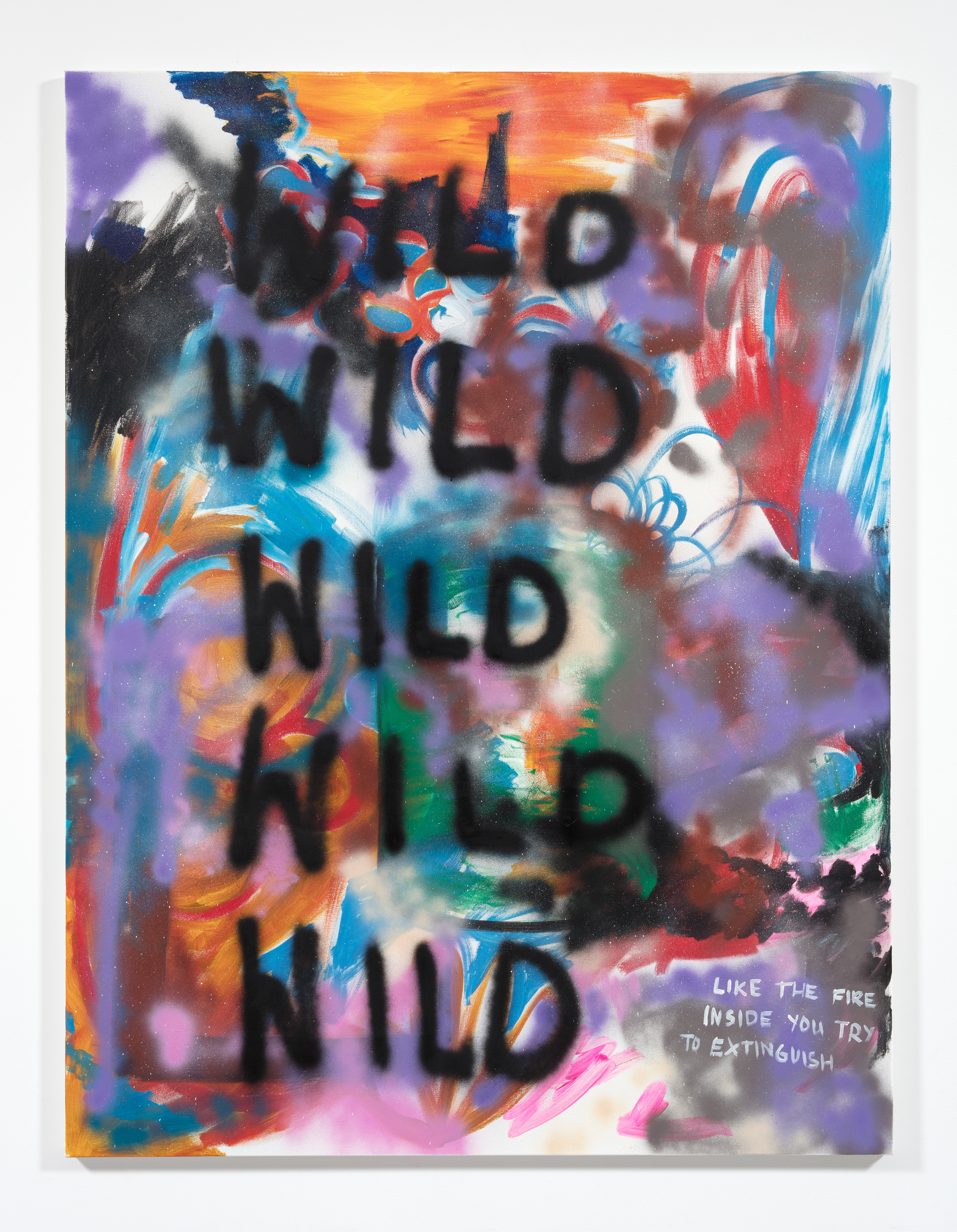 Wild Wild Wild Acrylic and Spray Paint on Canvas, 200cm x 160cm, 2021