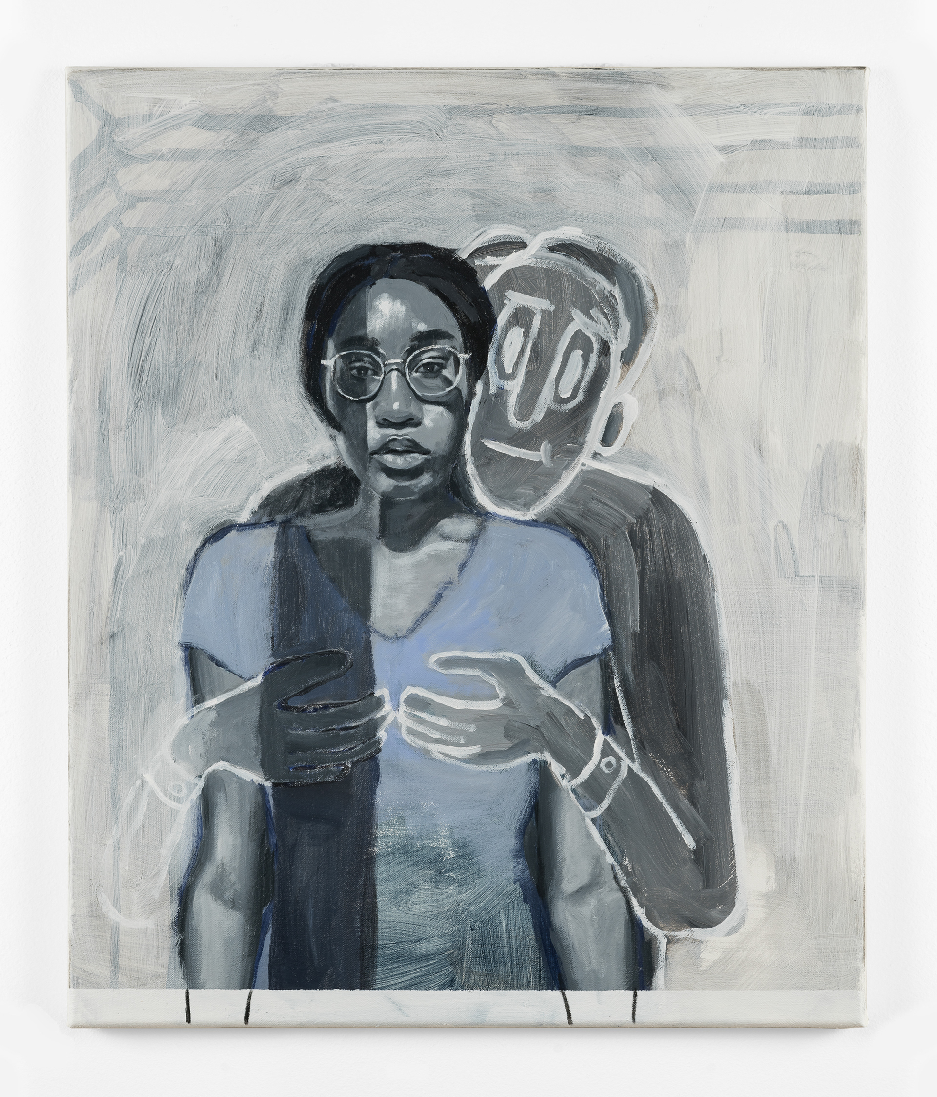 Out The Window, 2023 Acrylic on canvas 23 5 /8 x 19 5 /8 inches (60 x 50 cm)