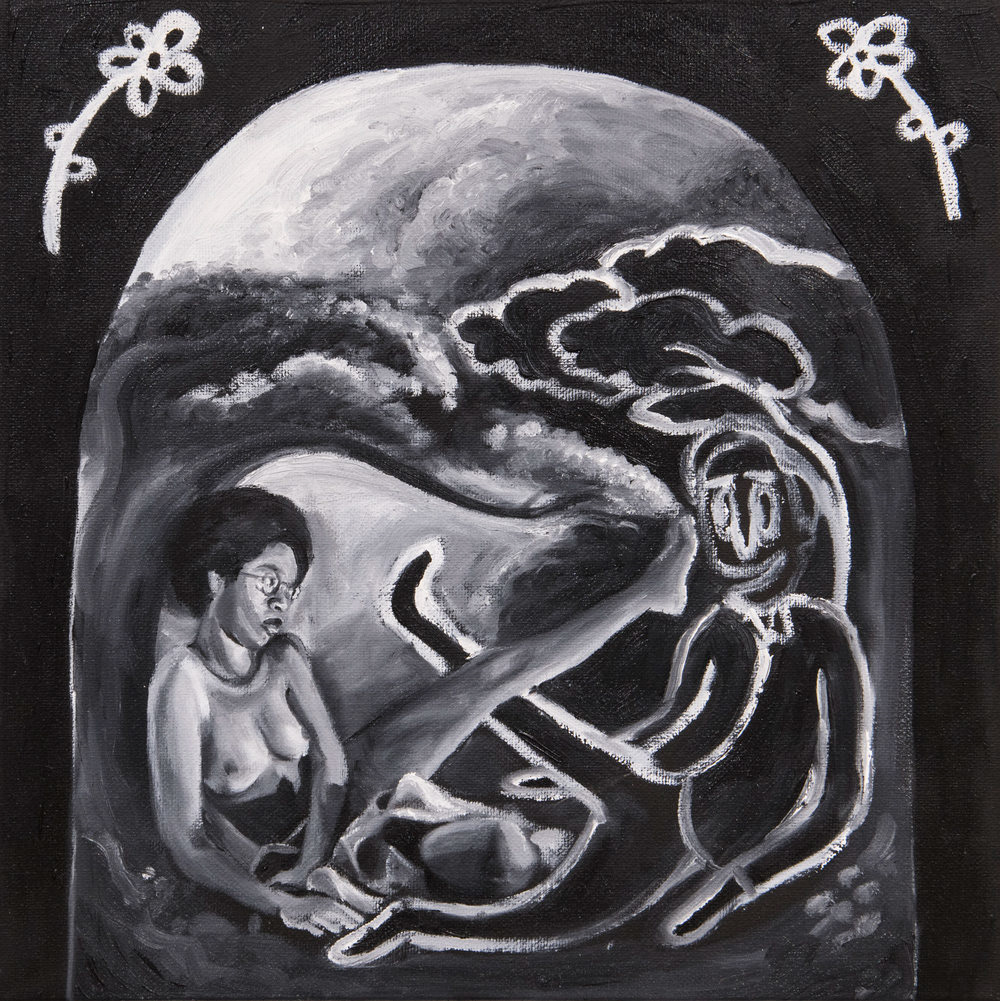 "Dream Rococo 1" 2018 (12"x12") Oil on Canvas