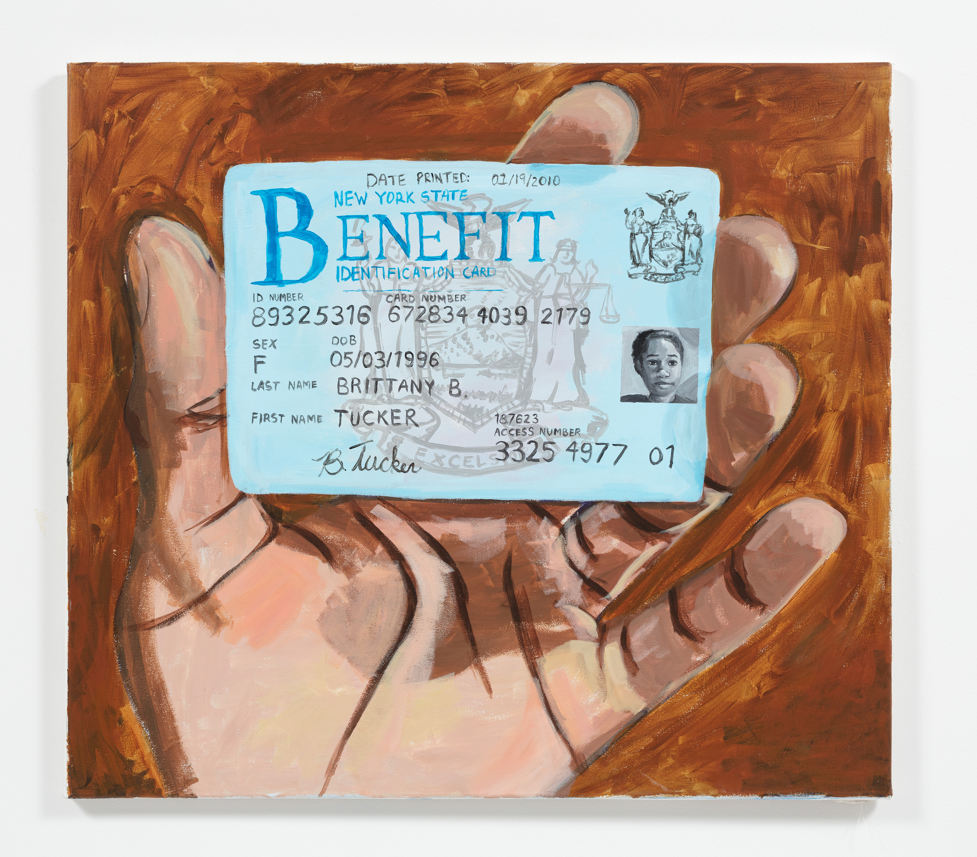 ID, 2022 Acrylic on canvas 31 3 /4 x 35 1 /2 inches (80.6 x 90.2 cm)