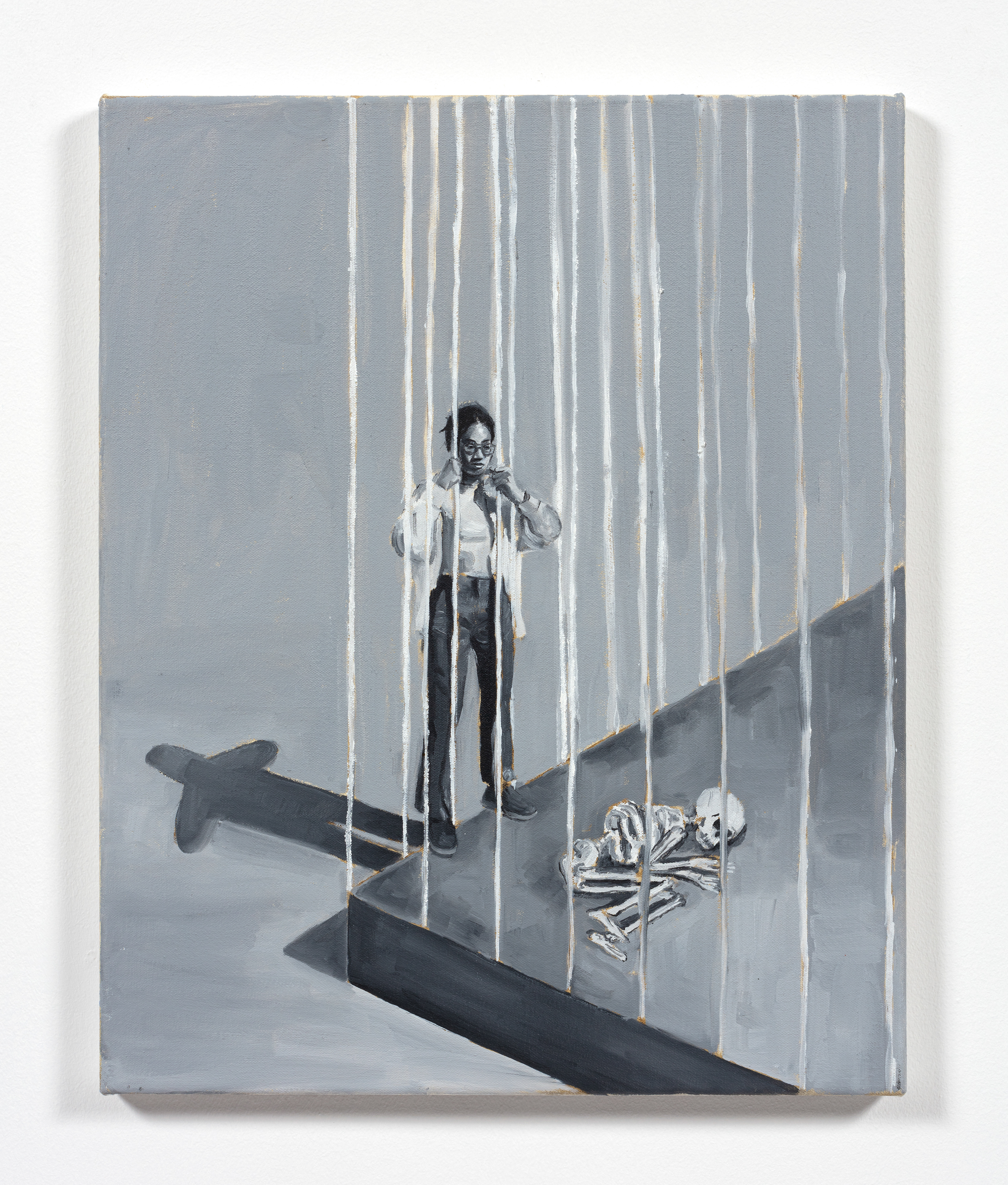 It's Going Down, 2023 Oil on canvas 19 5 /8 x 15 3 /4 inches (50 x 40 cm)