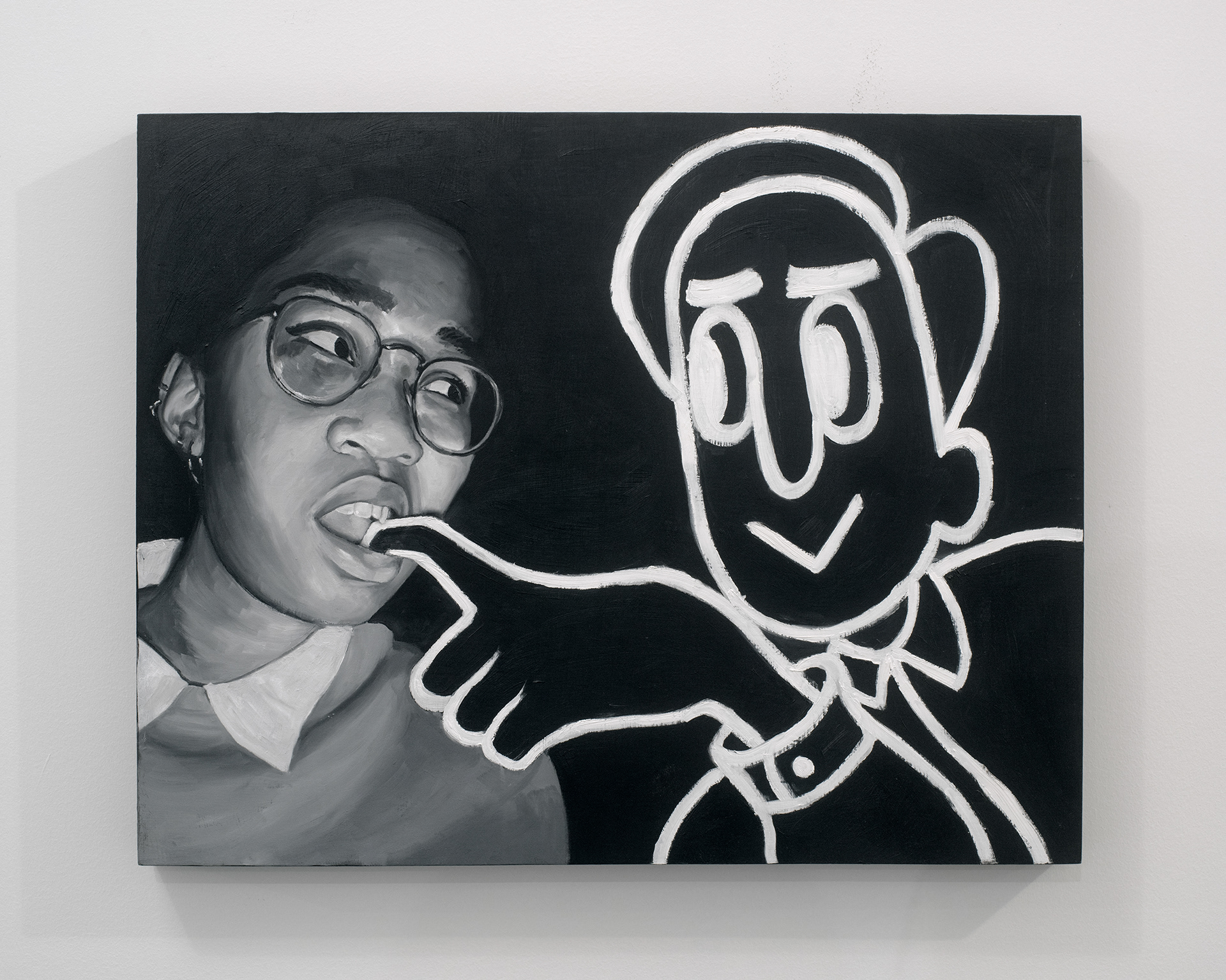 "Bite" Oil on Panel, 16" x 20" 2018