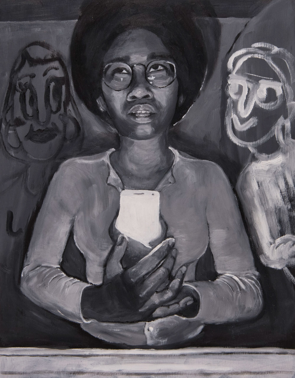 "Adoration" 2017 (14"x11") Oil on Panel