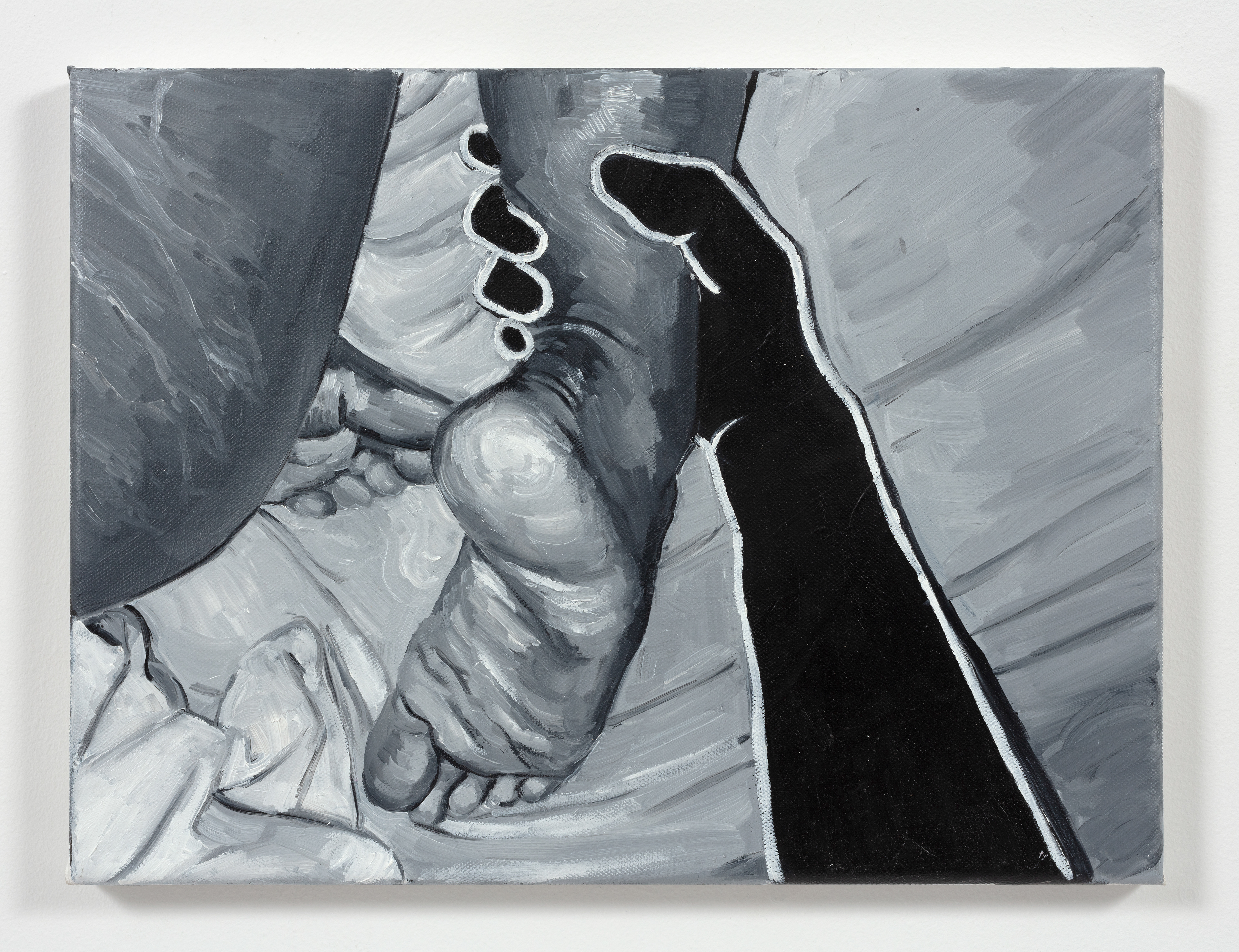 Catch A Tiger, 2023 Oil on canvas 11 3 /4 x 15 3 /4 inches (30 x 40 cm)