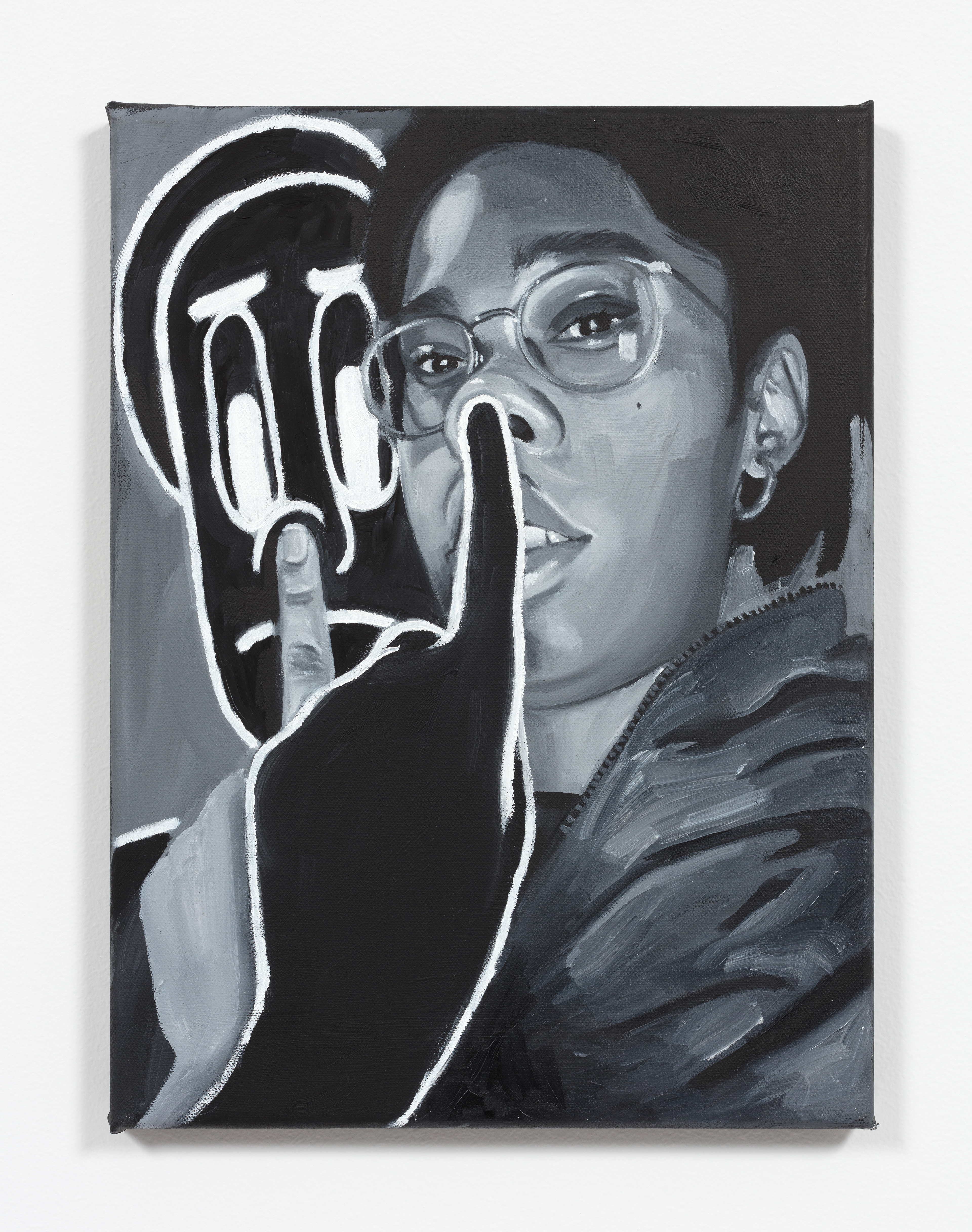 Honk Honk, 2022 Oil on canvas 16 x 11 3 /4 inches (40.6 x 29.8 cm)