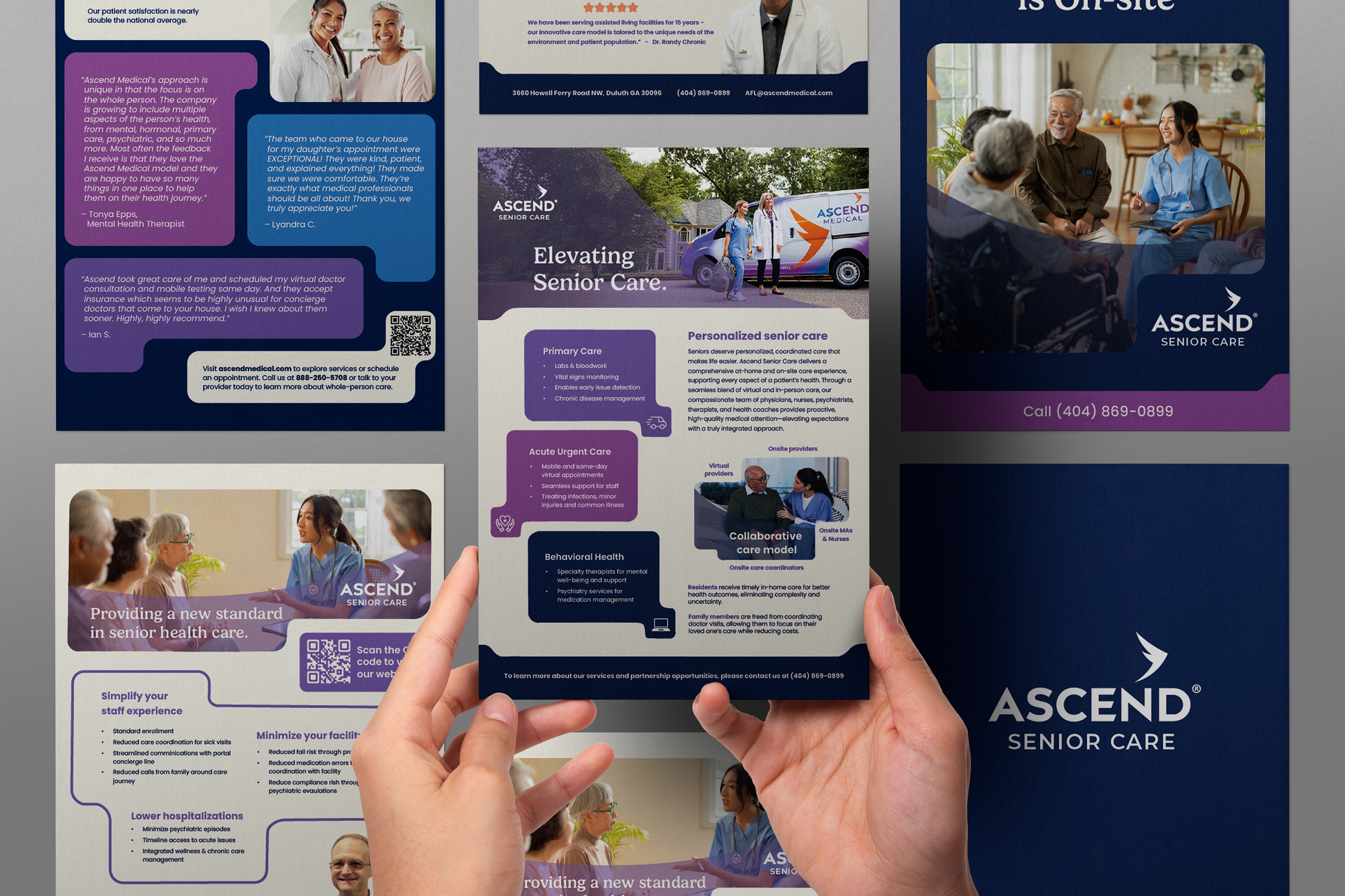 Senior care collateral spread. 8.5 x 11