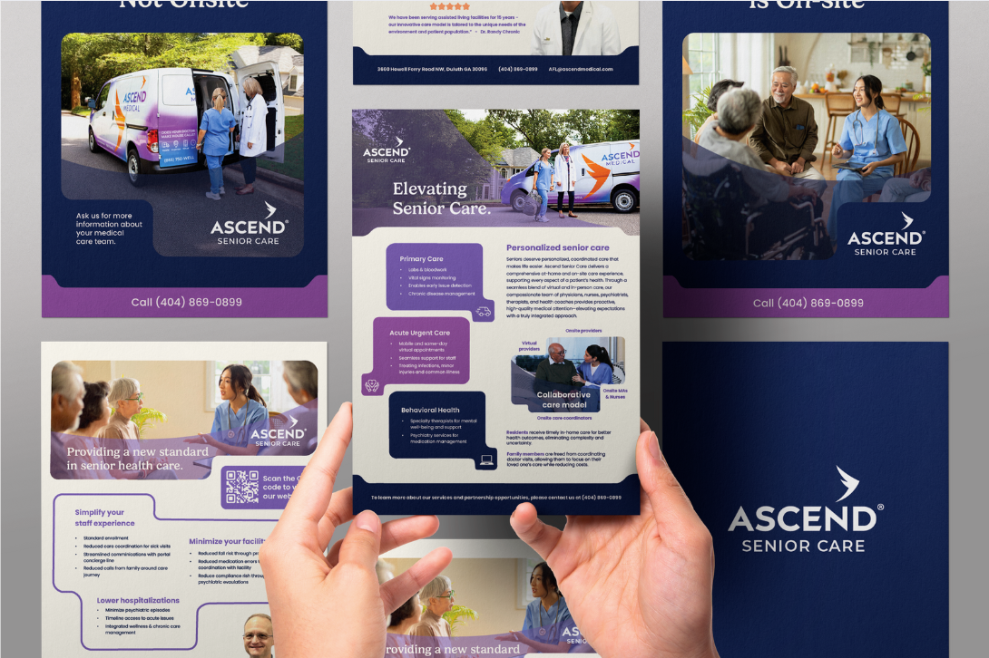 Senior Care print collateral
