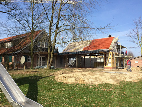 während der Bauphase