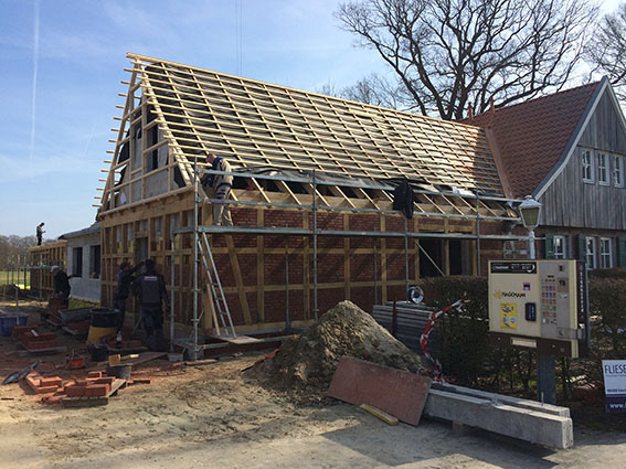 während der Bauphase