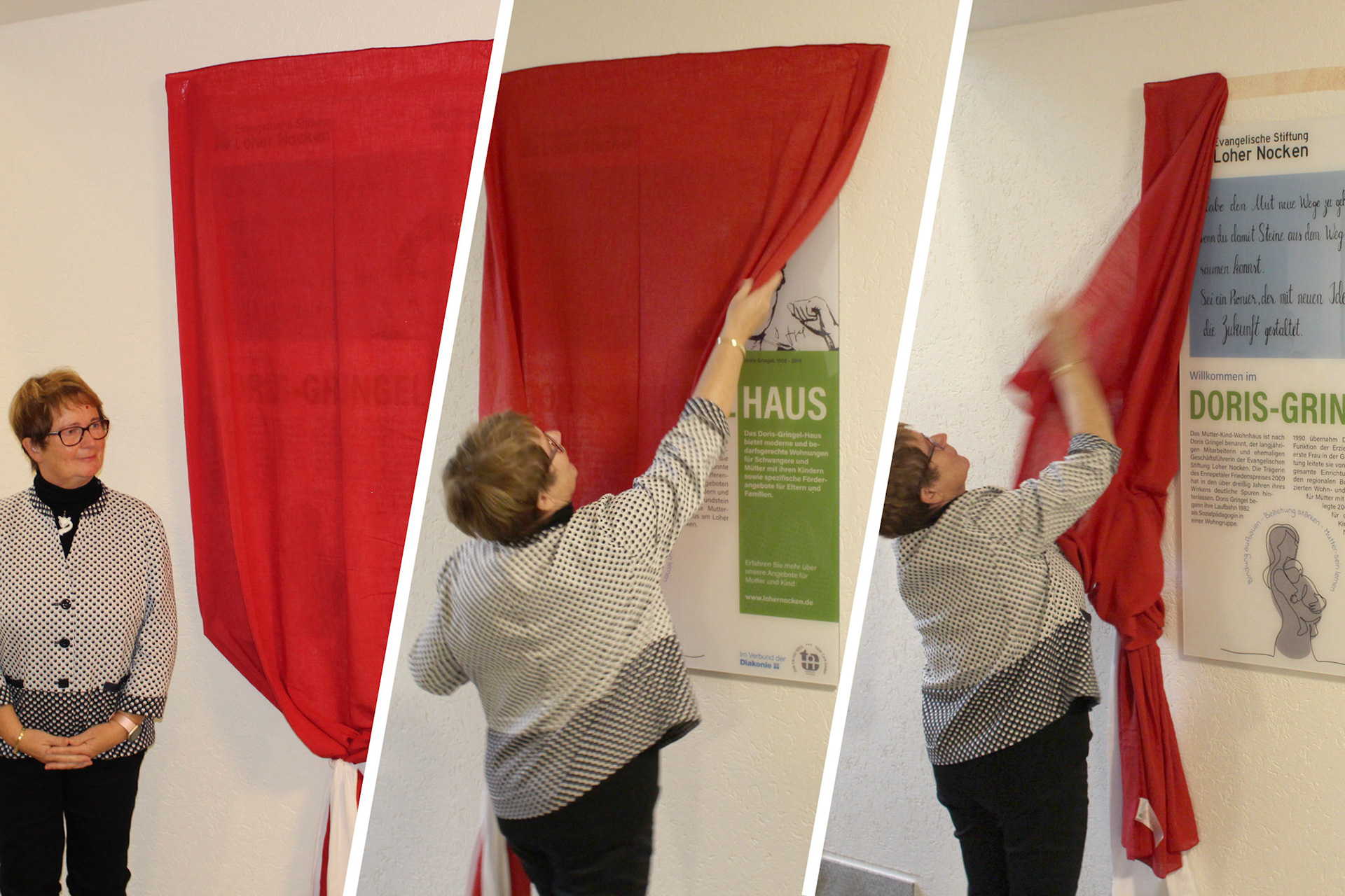 Anita Schöneberg enthüllt die Widmung