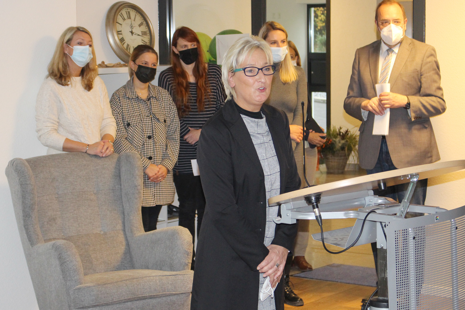 Claudia Lietz erinnerte an den Aufbau der Mutter-Kind-Angebote zusammen mit Doris Gringel