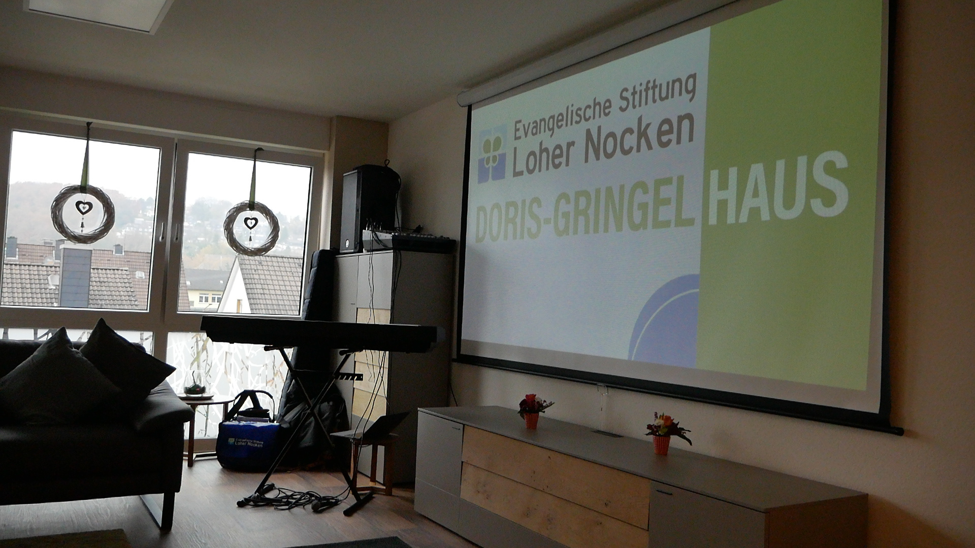 Der gemütliche Gemeinschaftsraum wurde zur Bühne