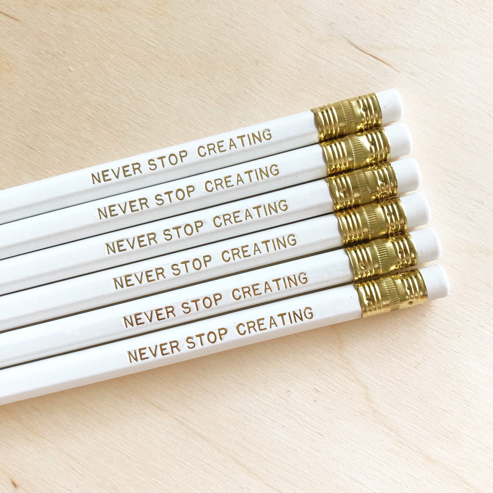 Never Stop Creating Pencil Set