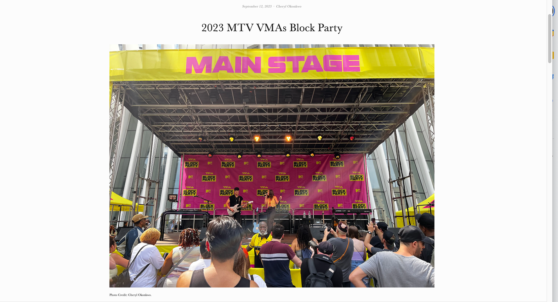 VMA Block Party 2023, NYC