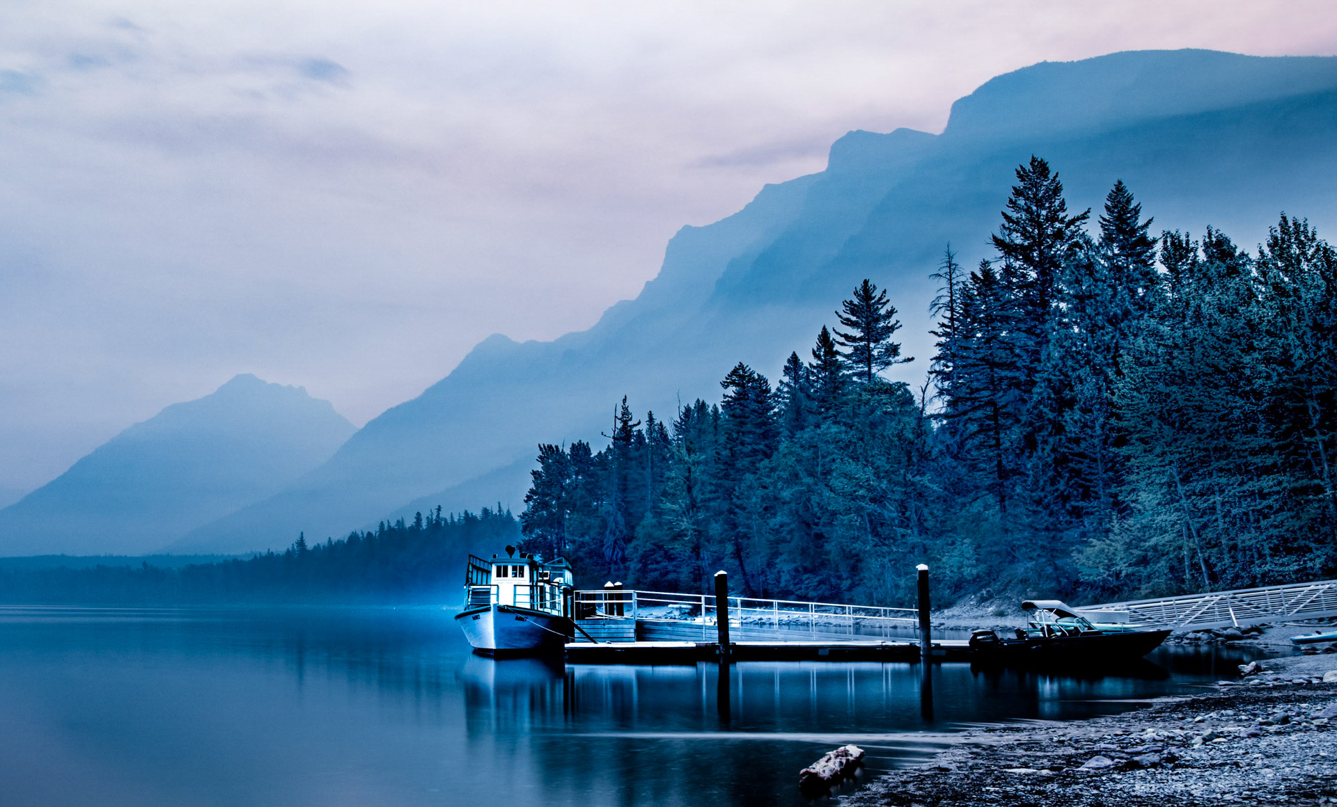 Misty Morning Lakeside