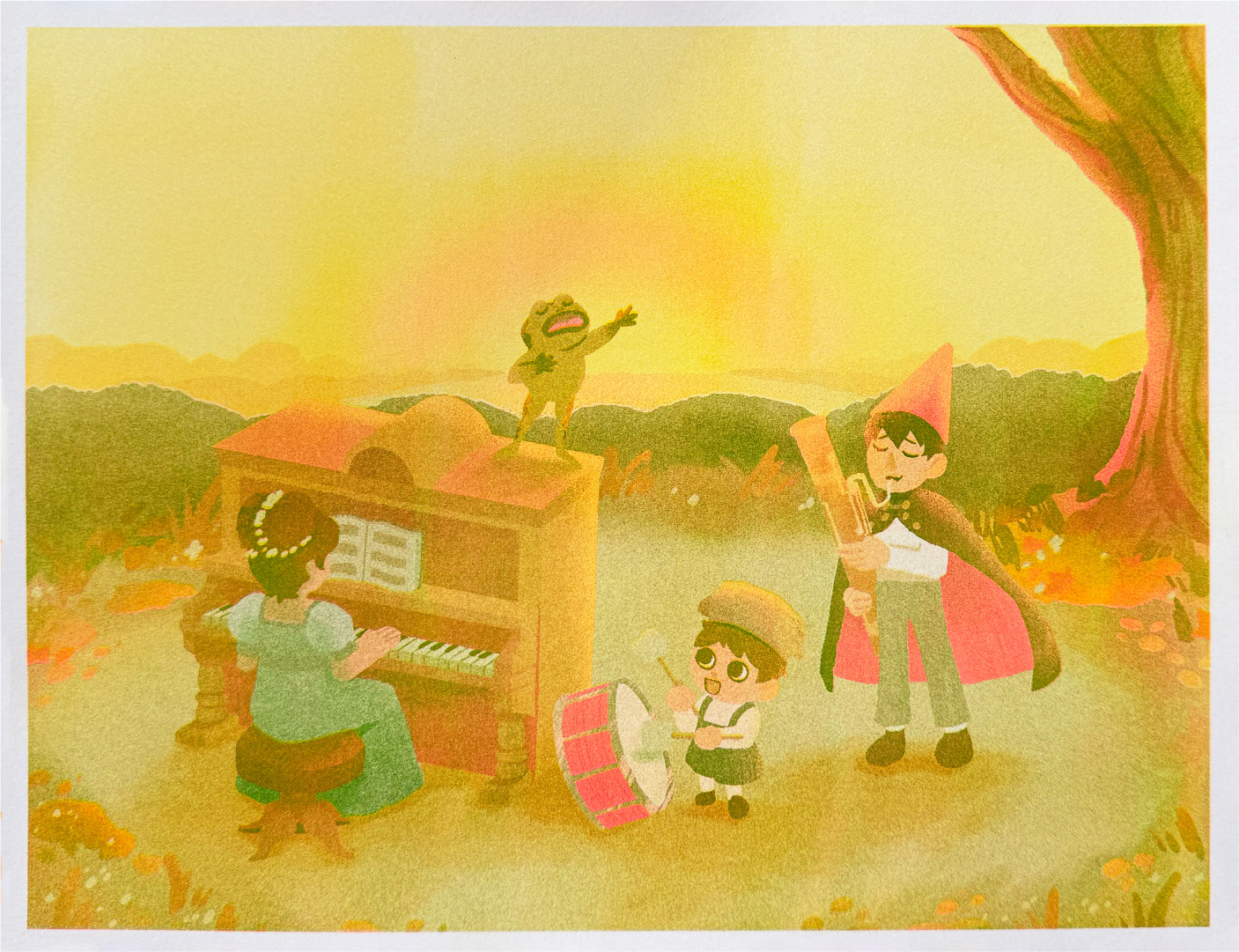 Over the Garden Wall Risograph