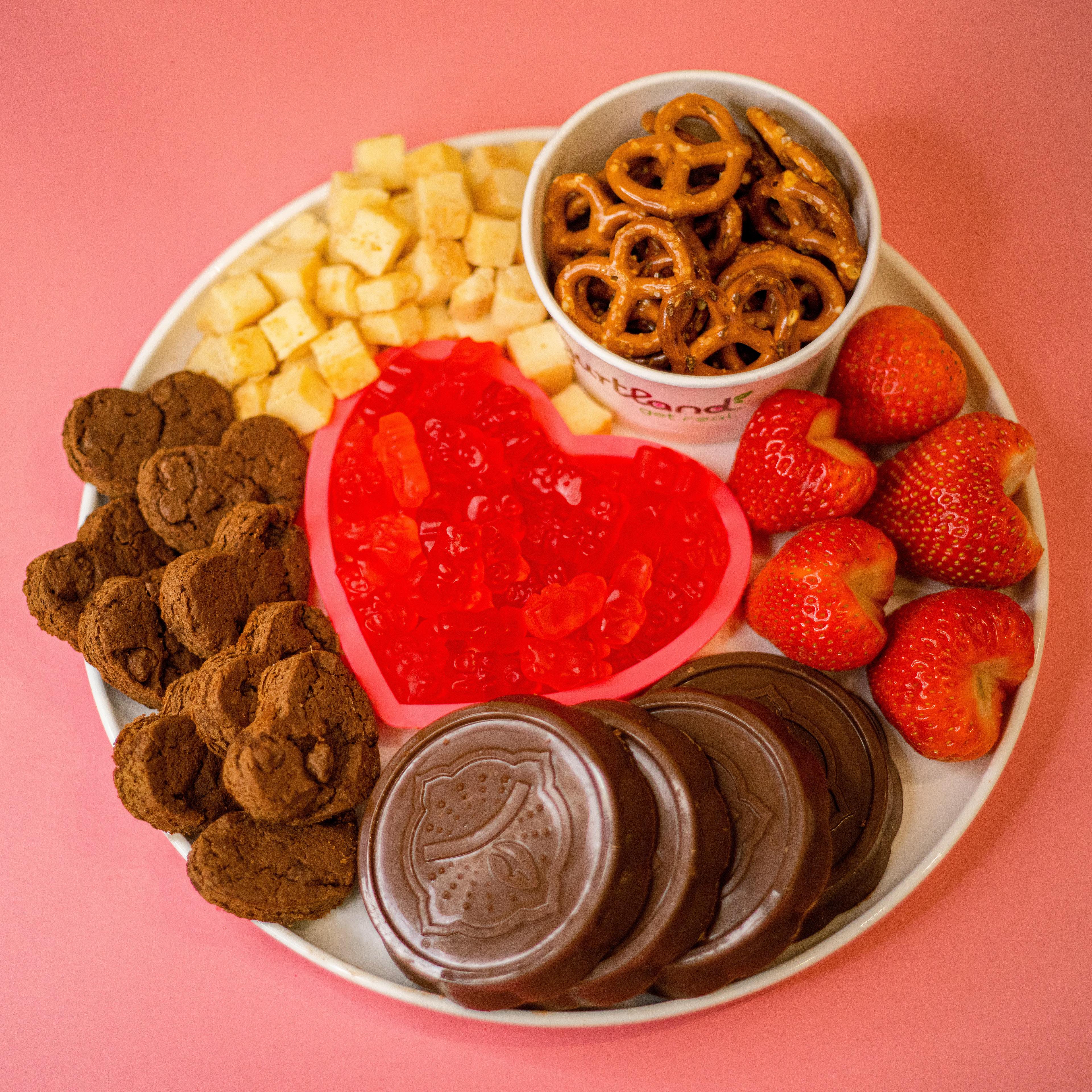 Yogurtland - Valentine's Day Charcuterie Board