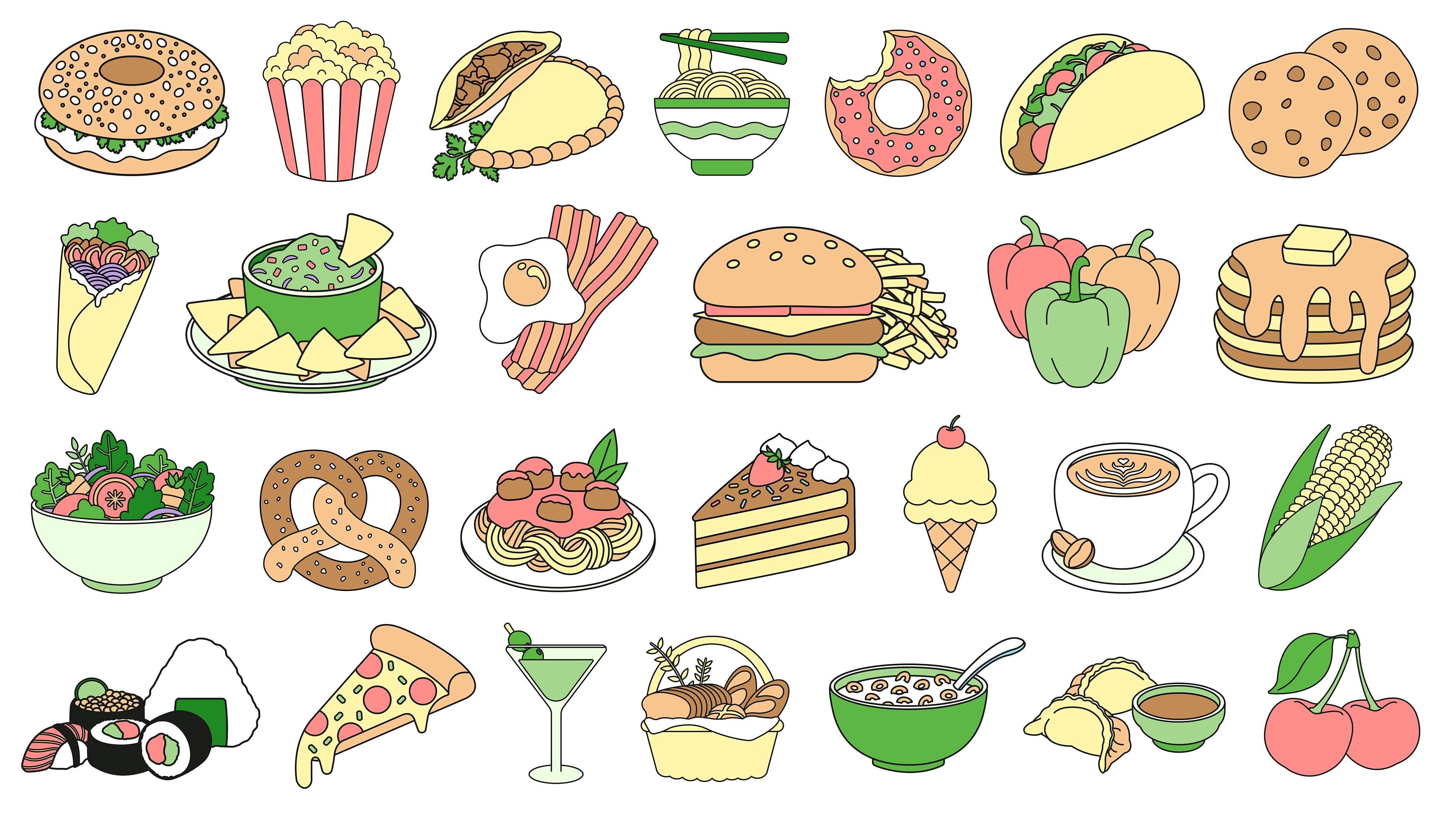 Illustrated Food Assets