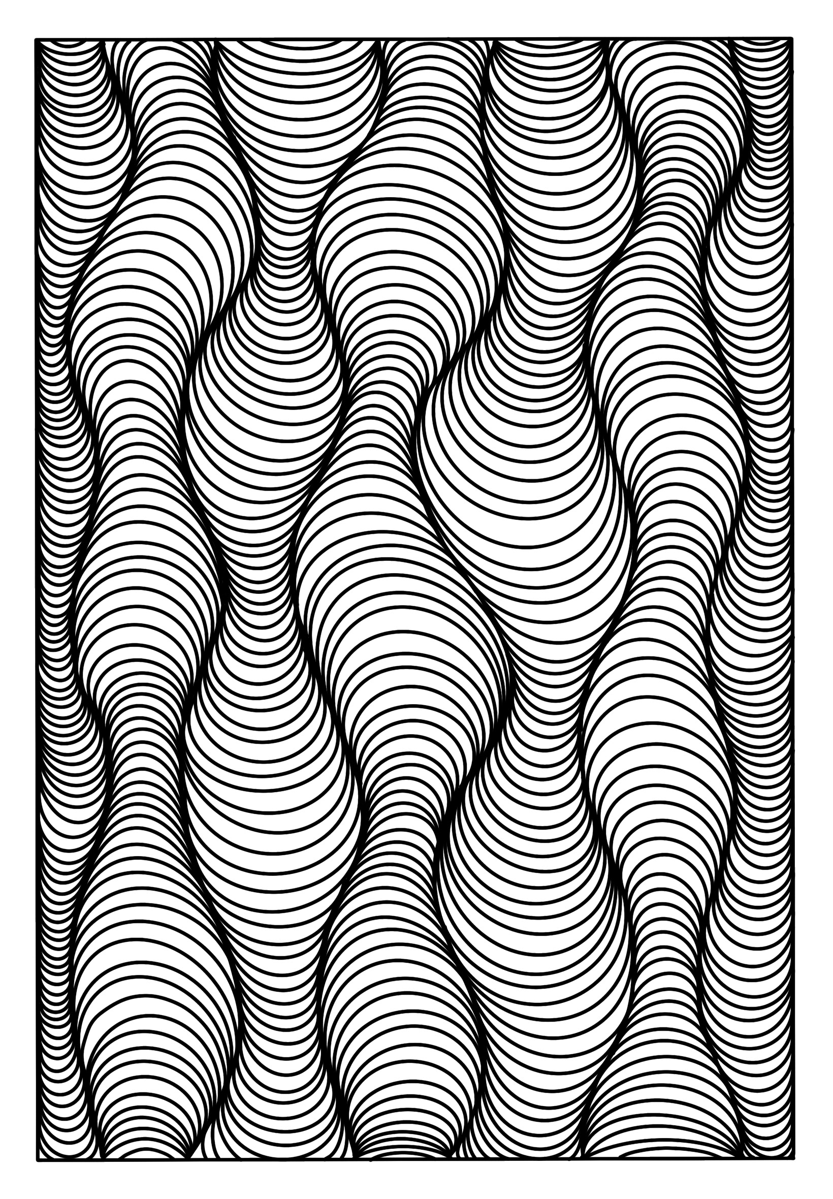 optical illusion created digitally on iPad using procreate and Apple Pencil
