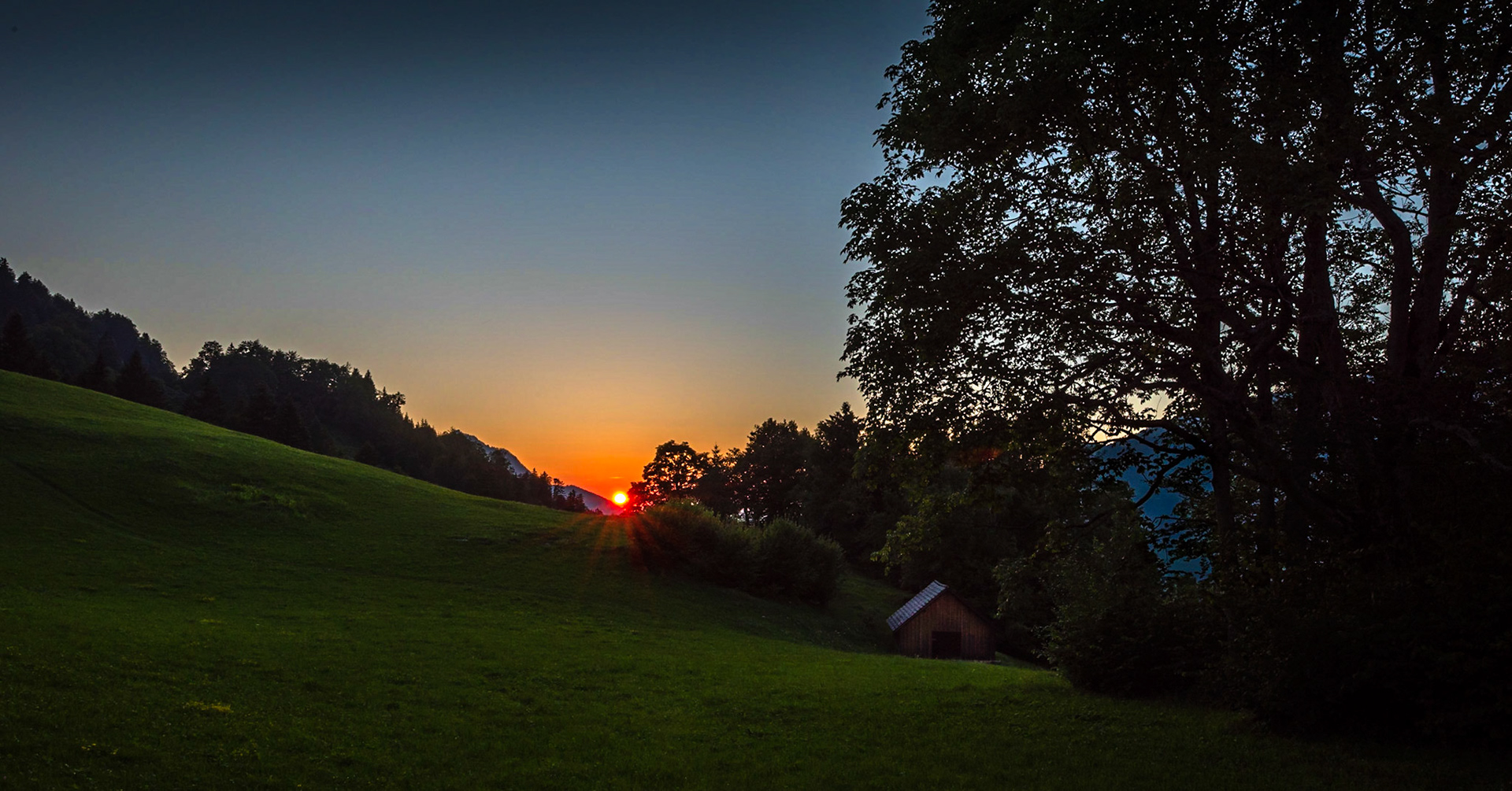 GENTLY TOUCHED BY RED SUNRAYS