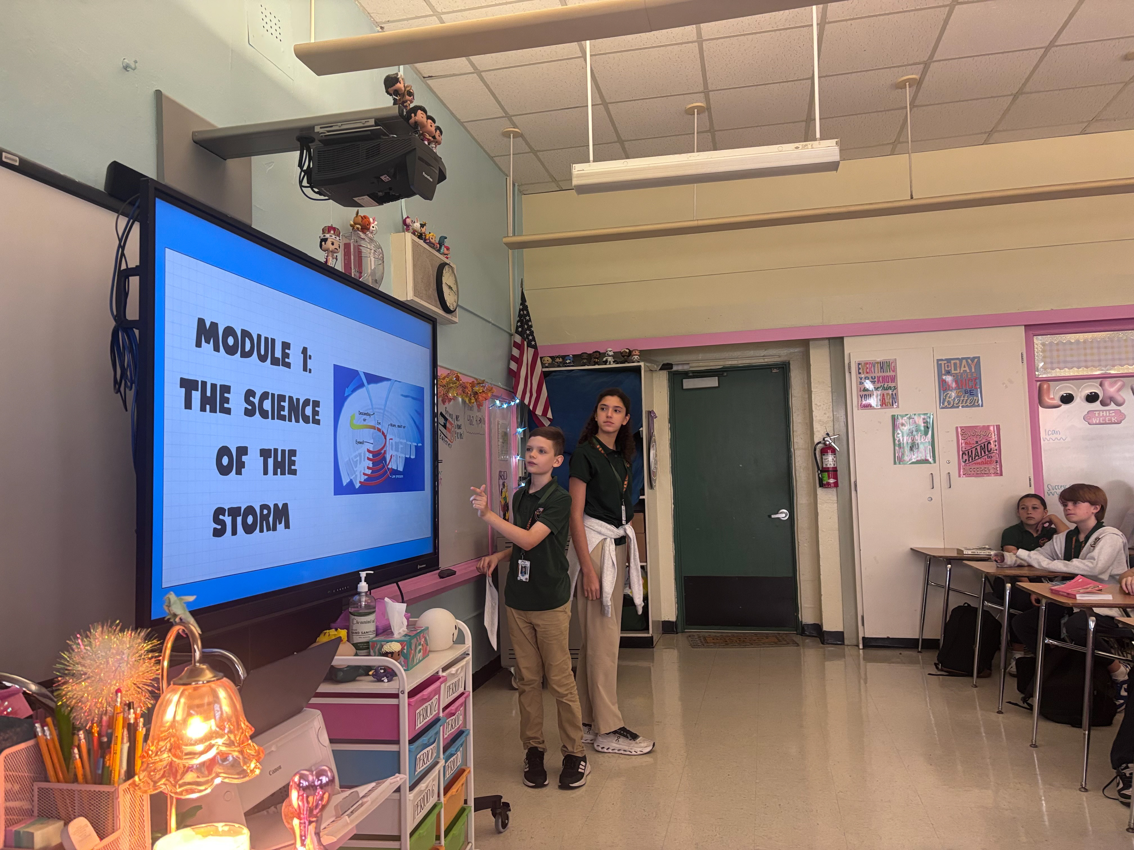 NJHS Students presenting Module 1: The Science of the Storm