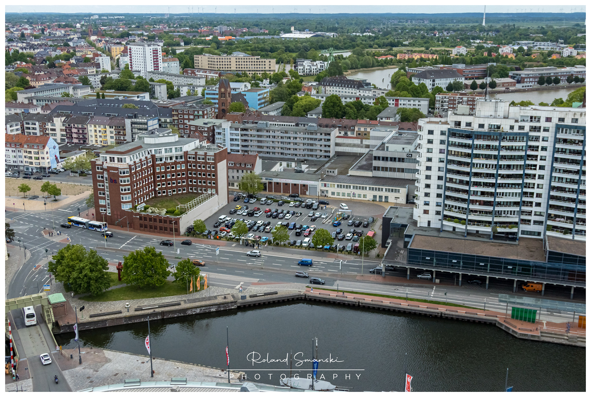 vanaf het 86 meter hoge platform