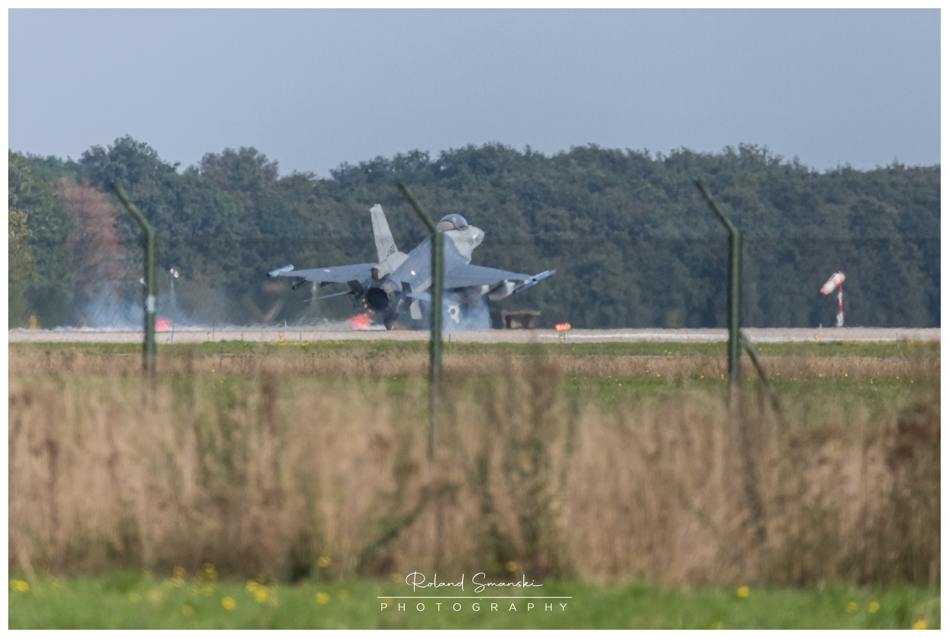 een korte touchdown en doorstart