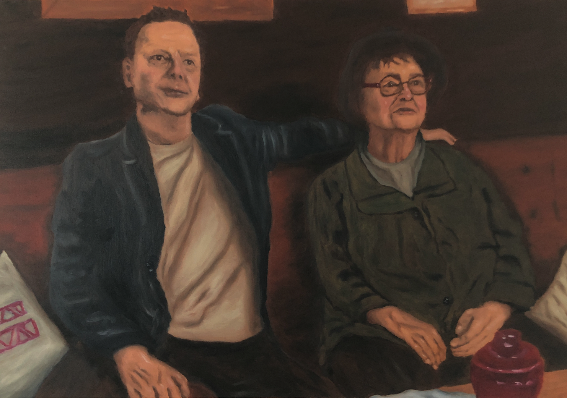 Mutter und Sohn (Bildnis vom Vater und der Grossmutter des Künstlers), 2022