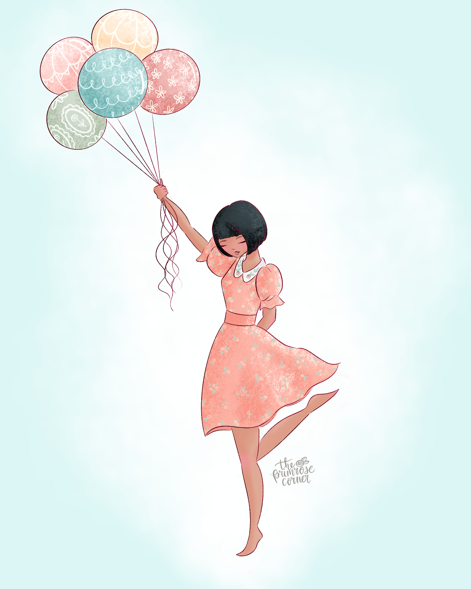 Balloon Character by The Primrose Corner