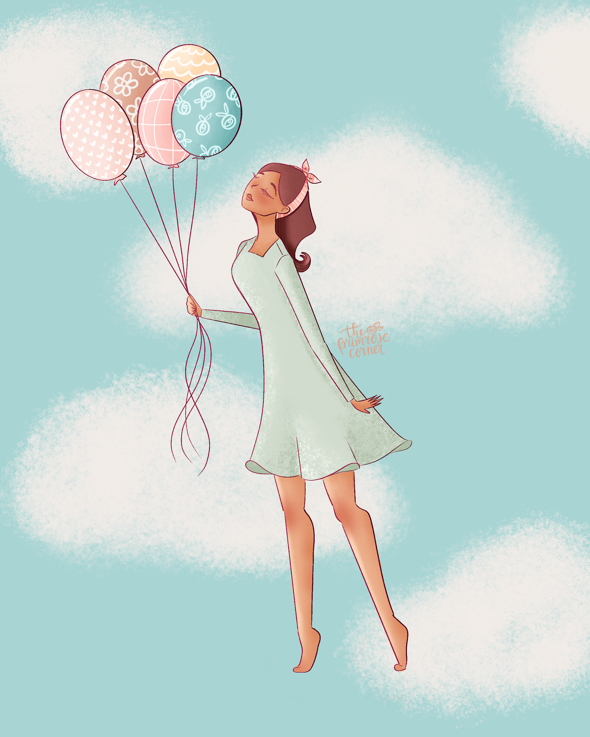 Balloon Character by The Primrose Corner
