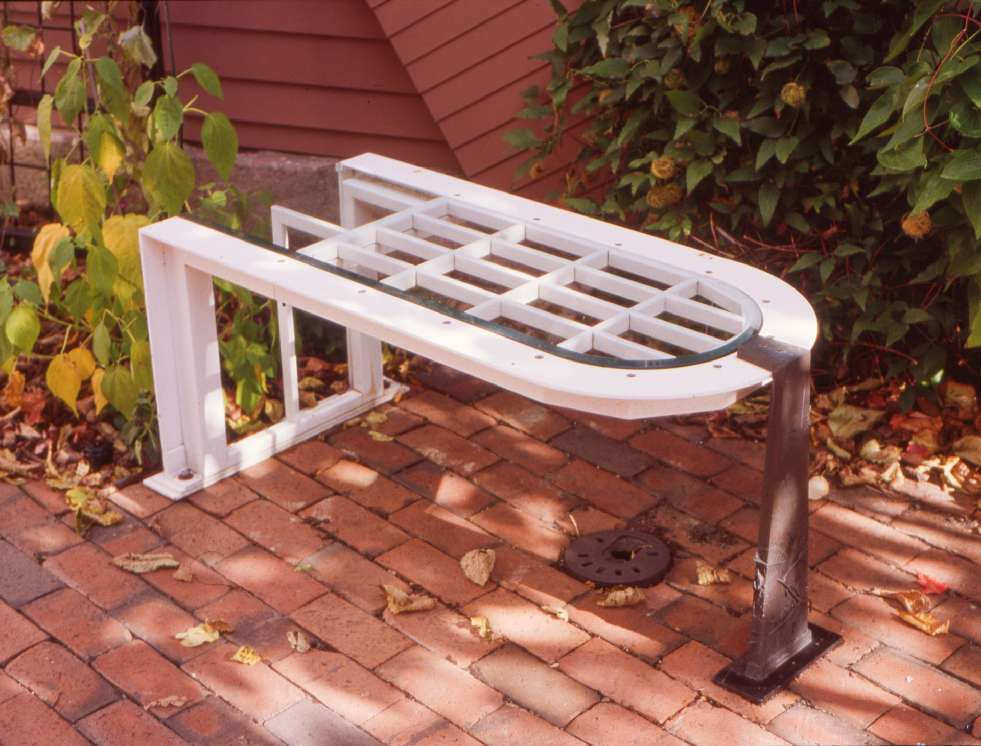 Cox Garden Trellis - Bench detail