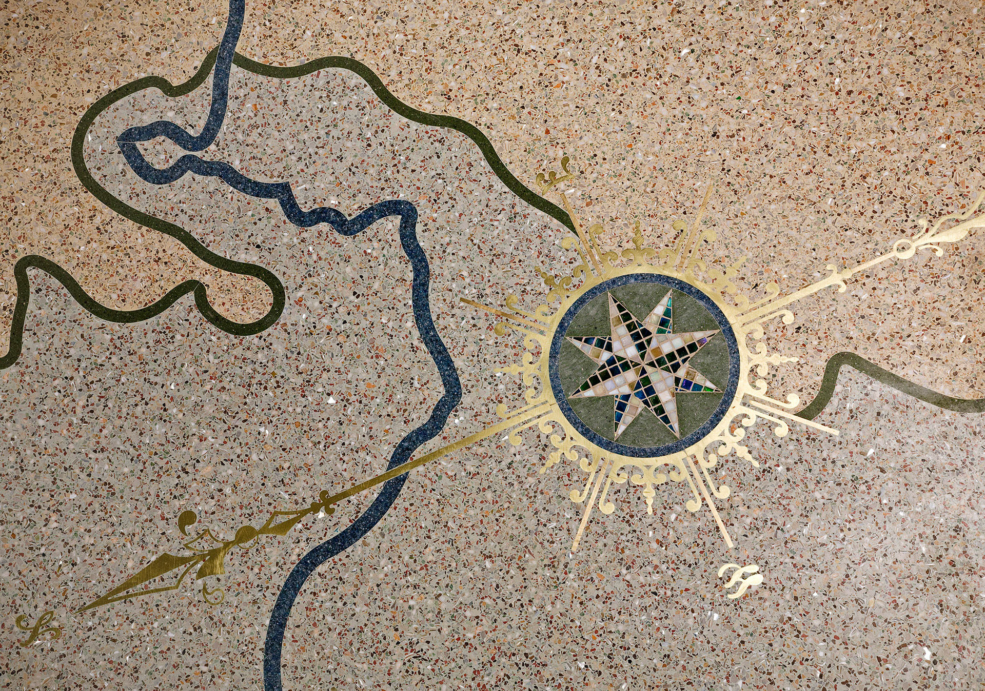 You Are Here - Steamboat Springs,- Compass Rose #1