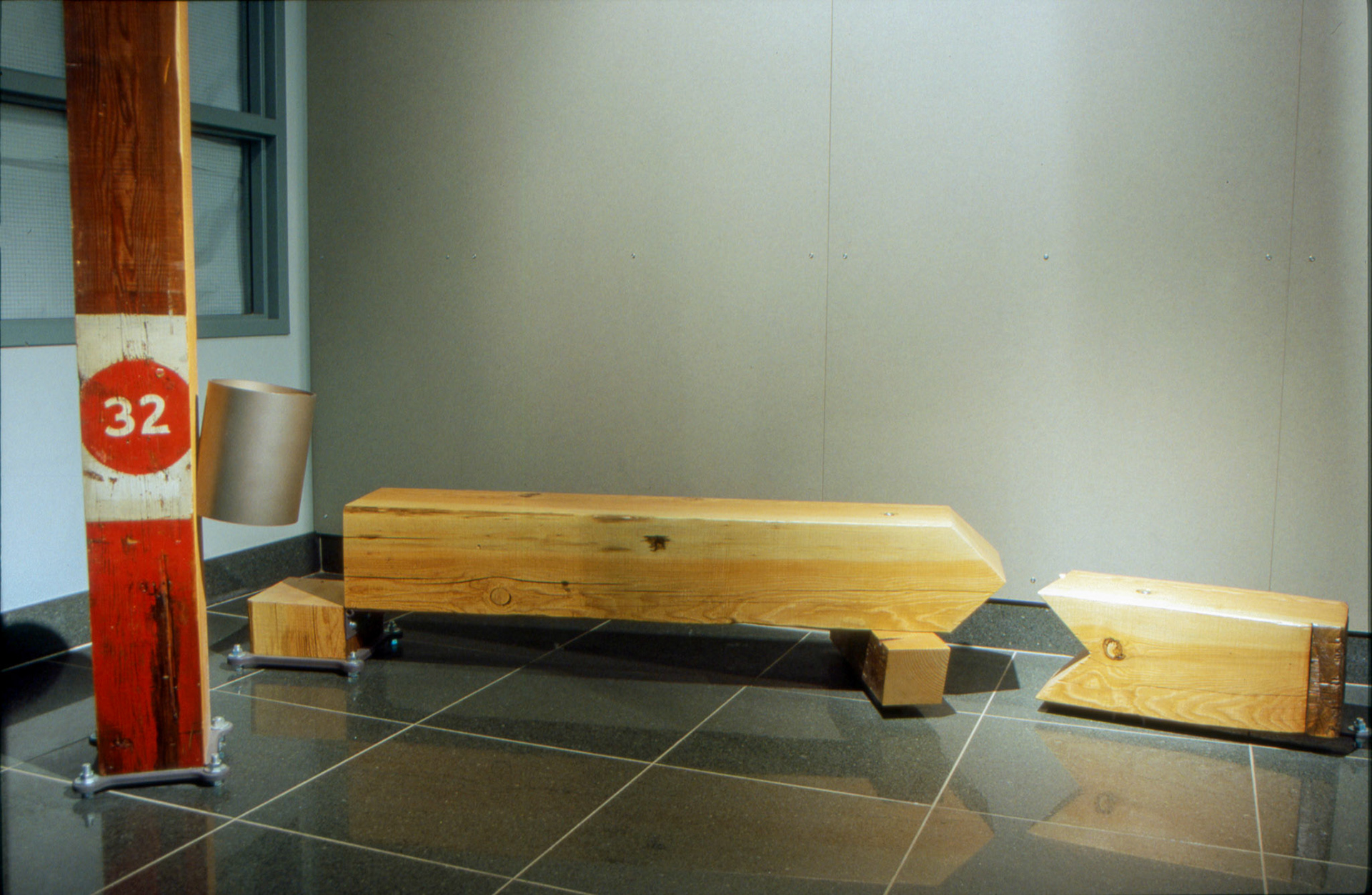 Big Woods - Inver Groce CC - fallen log bench