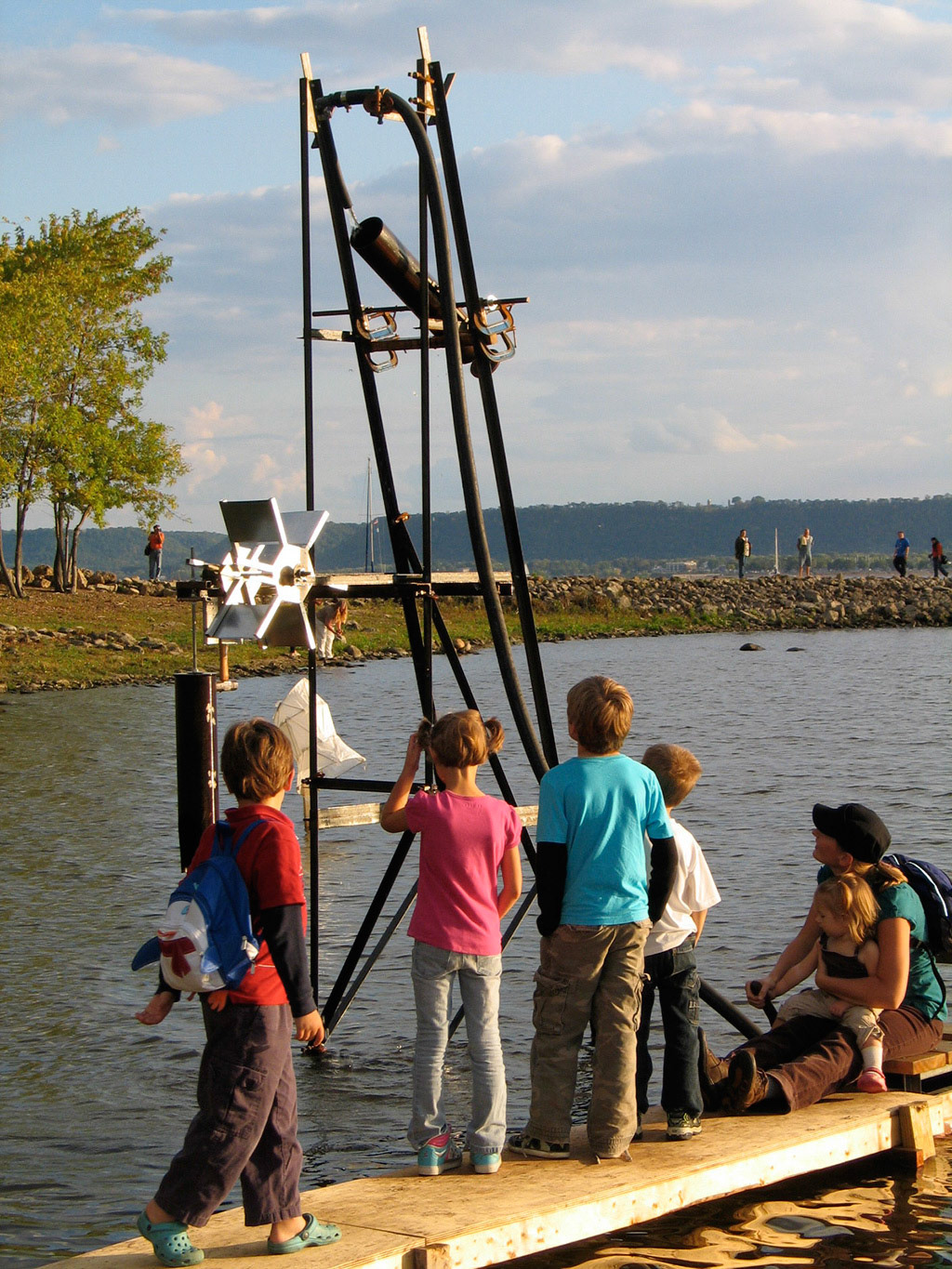 Big River Dumper - tempory installation for Art &amp; Fire Festival