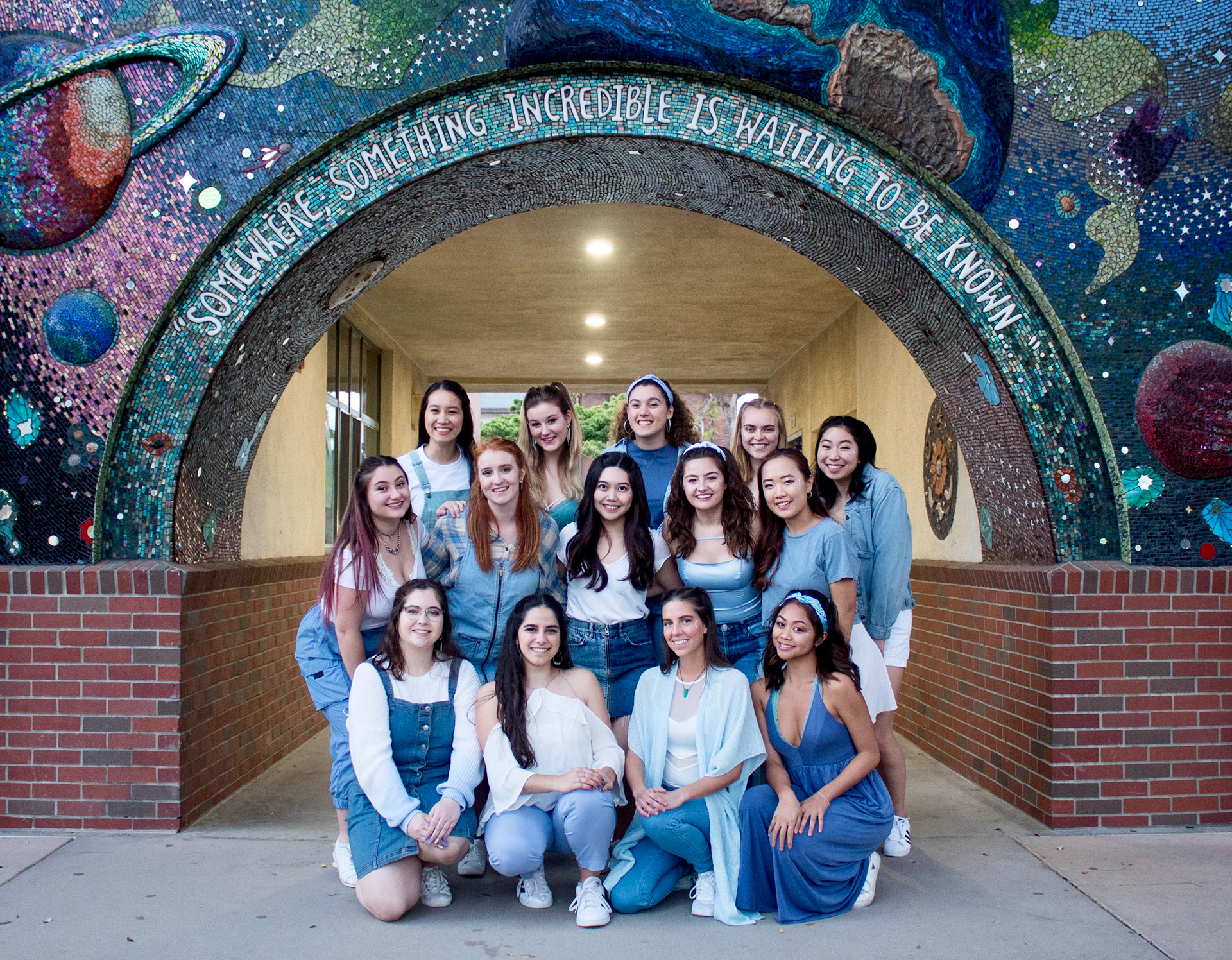 my college a cappella group at ICCA (February 2020)