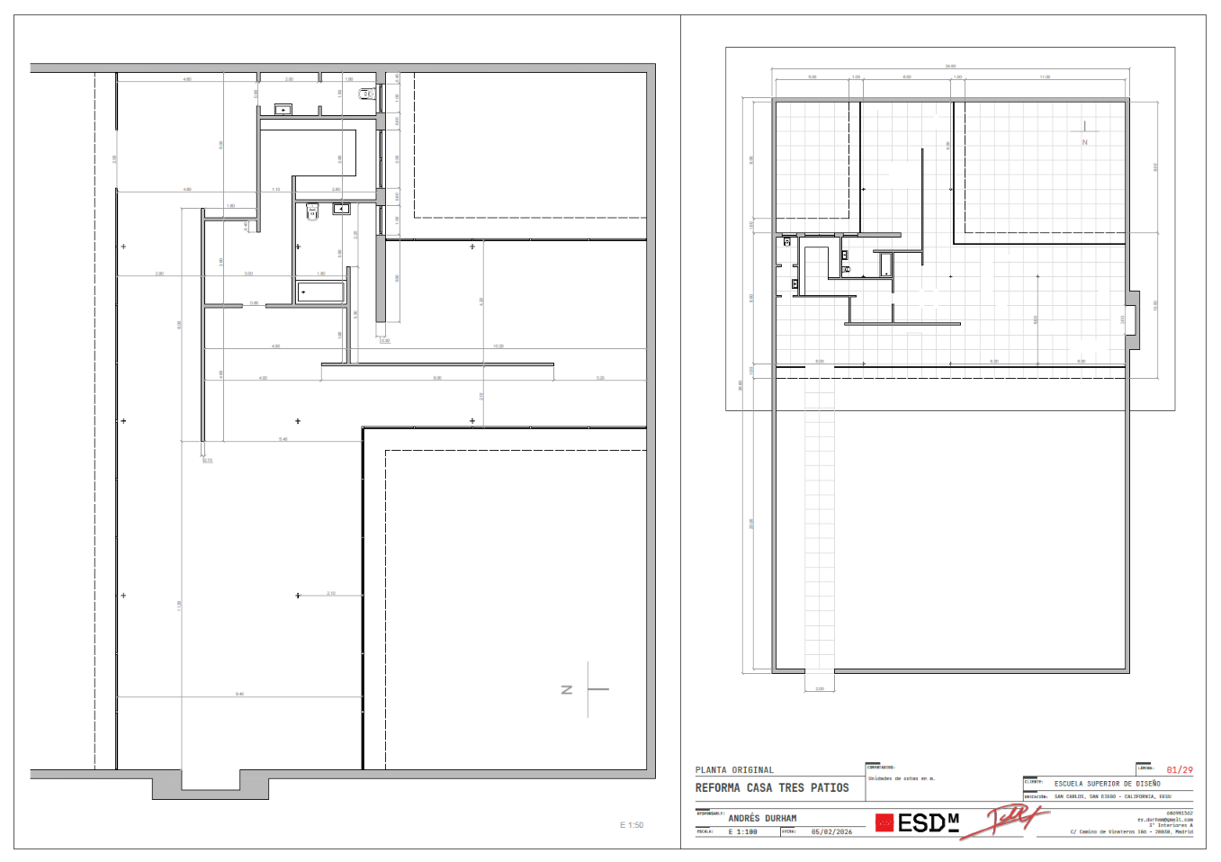 Original layout