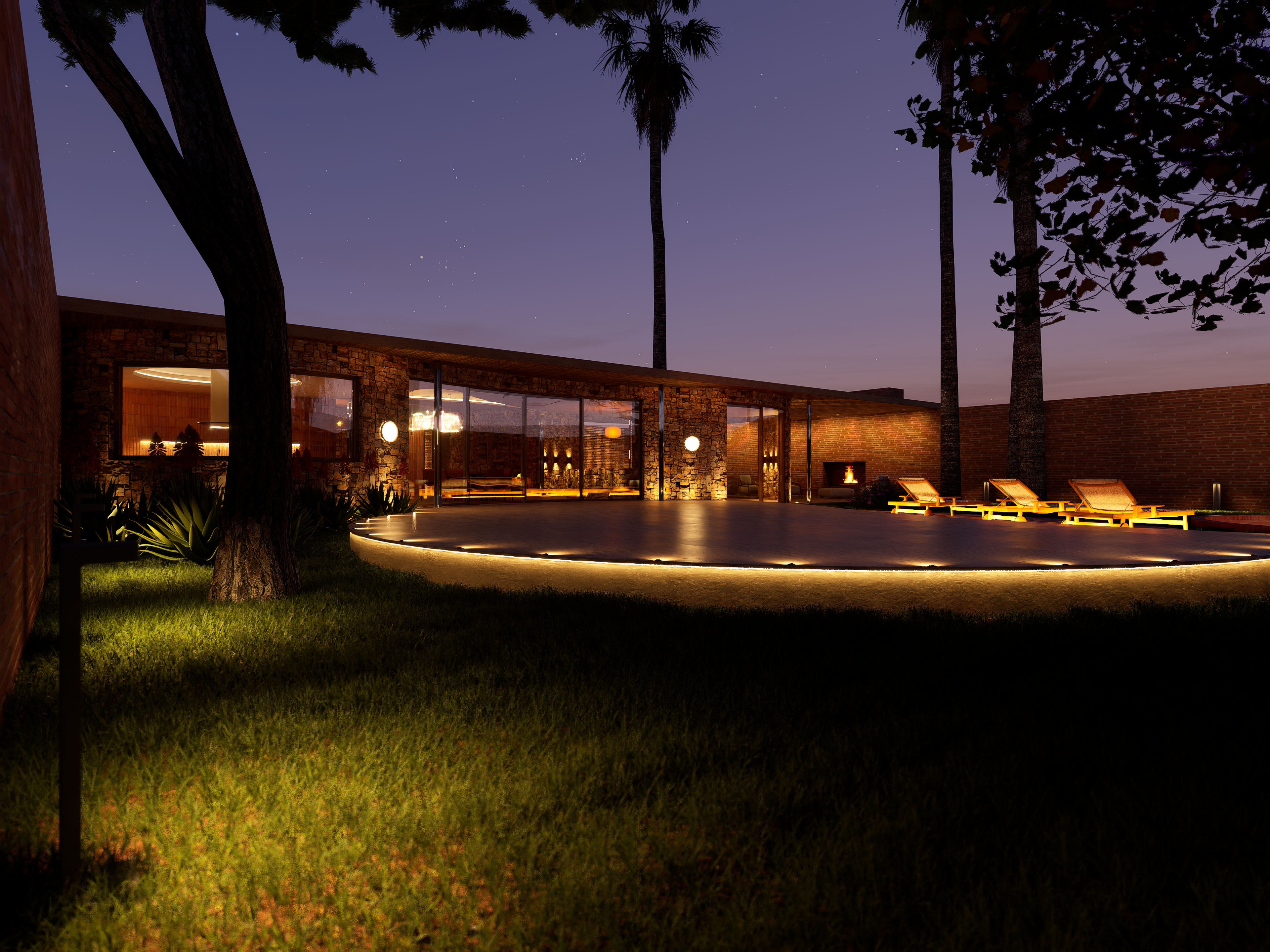 Main courtyard