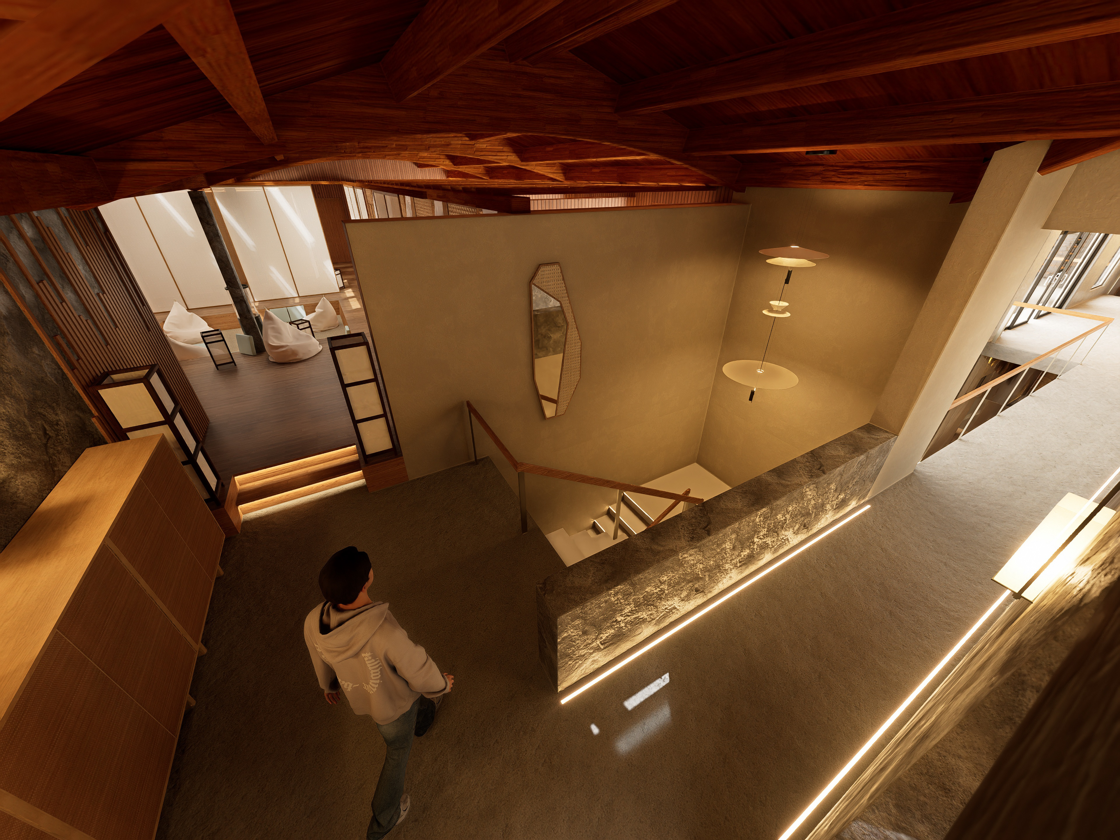 Guest rooms hall