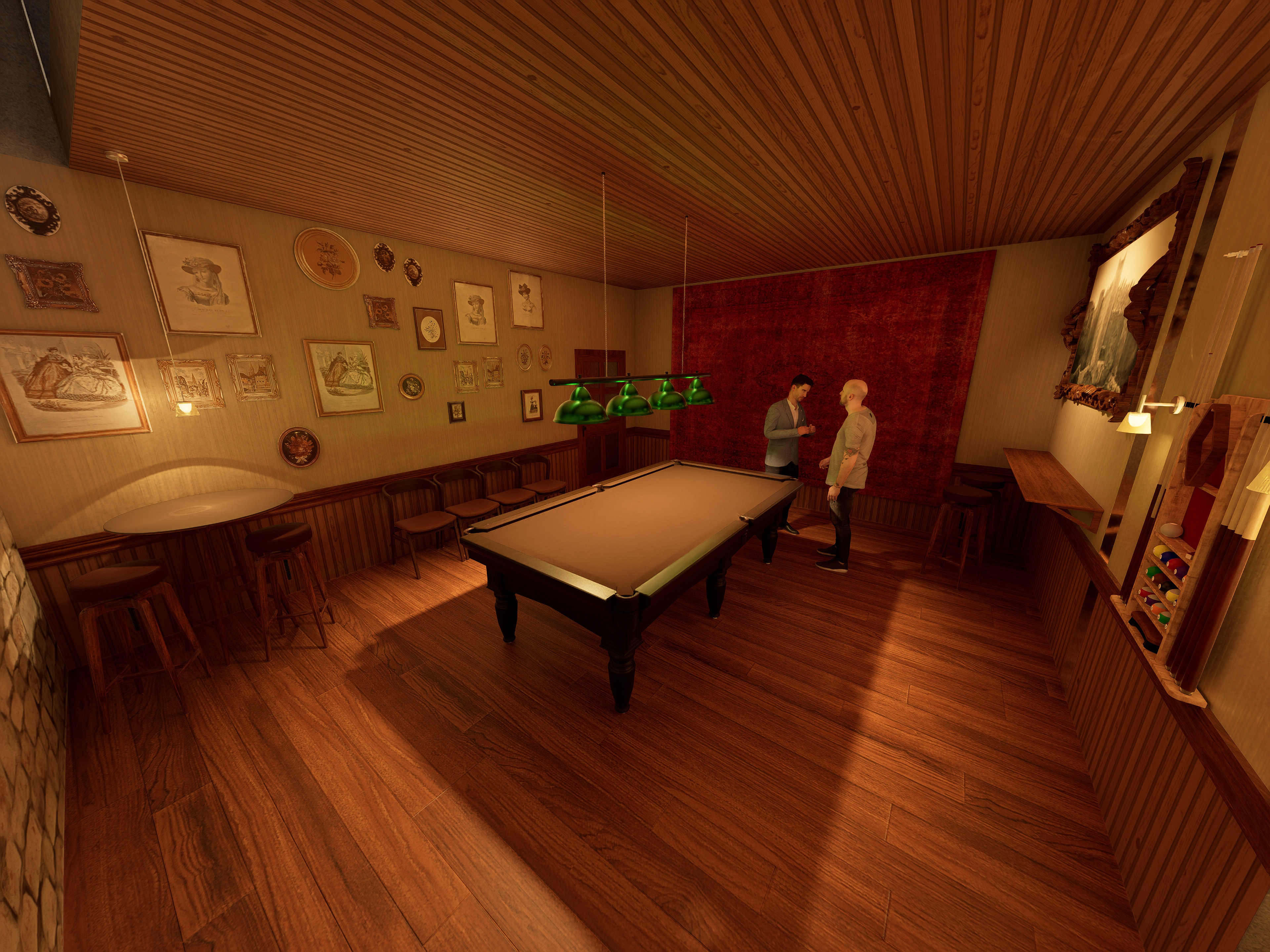 Billiard room