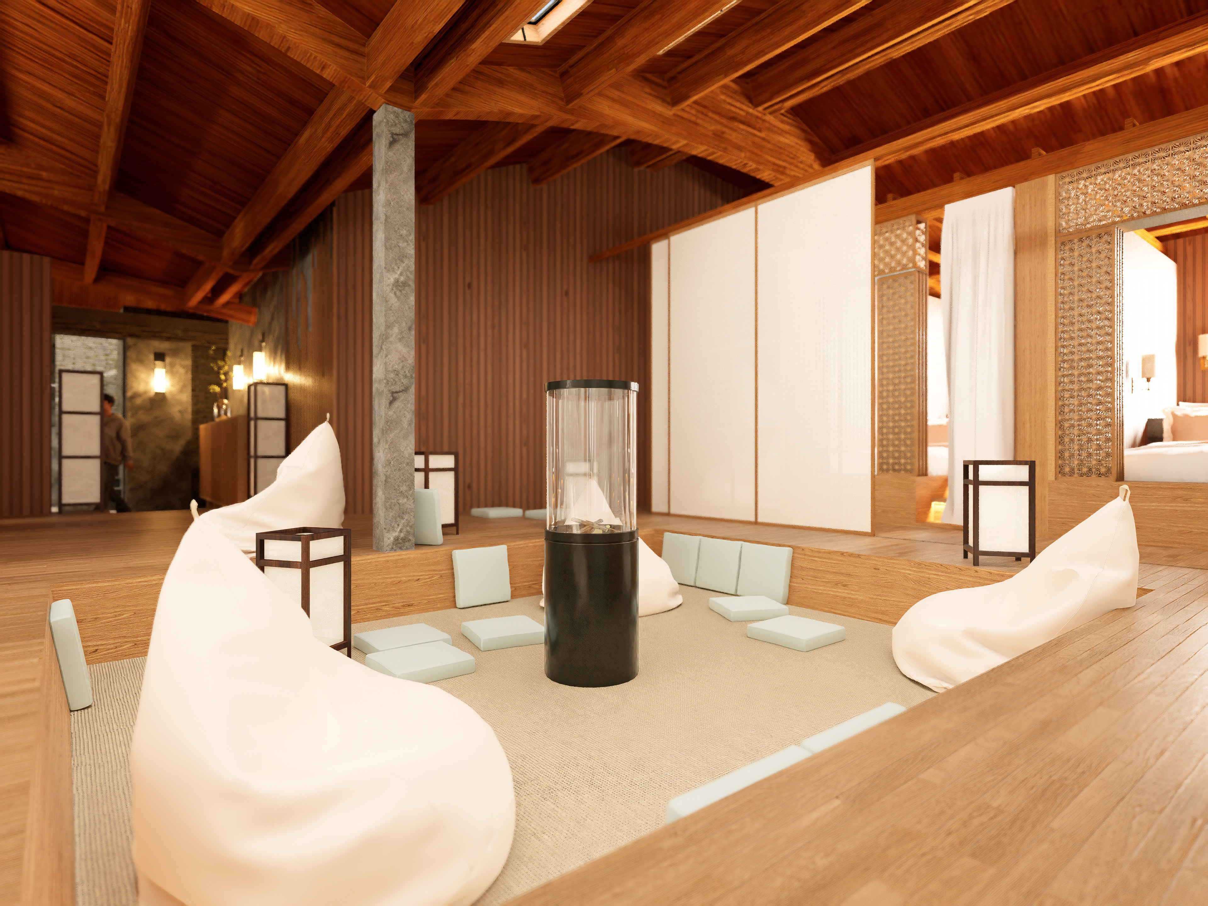 Guest rooms social lounge