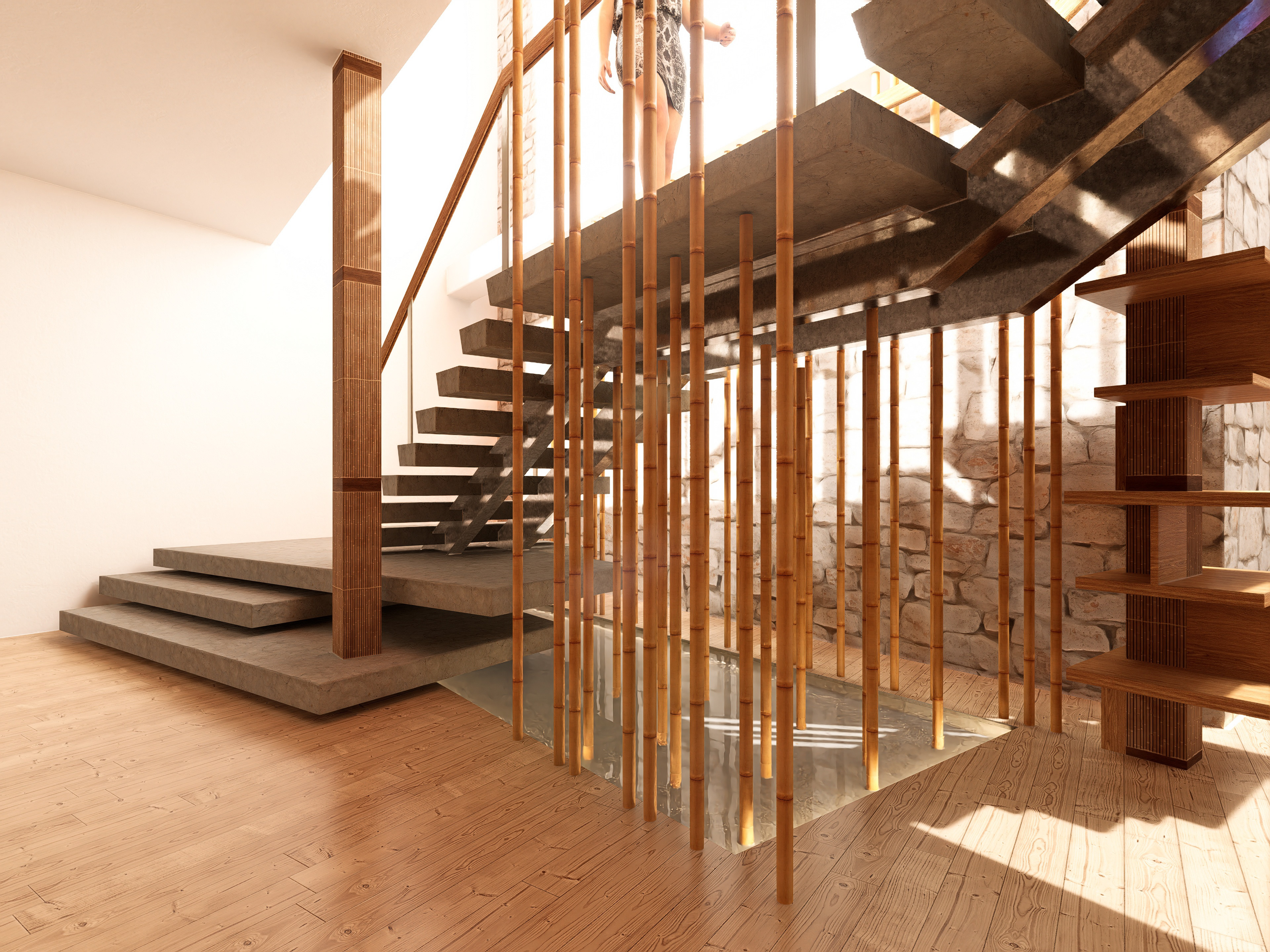Main staircase