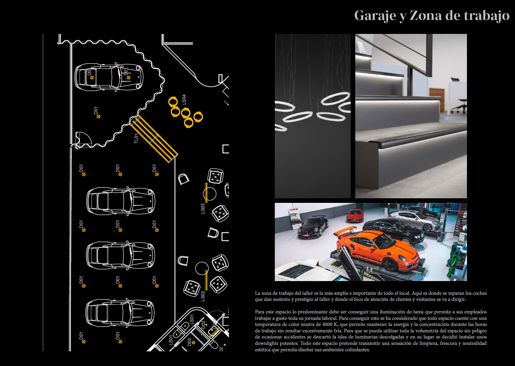 Garage and service floor