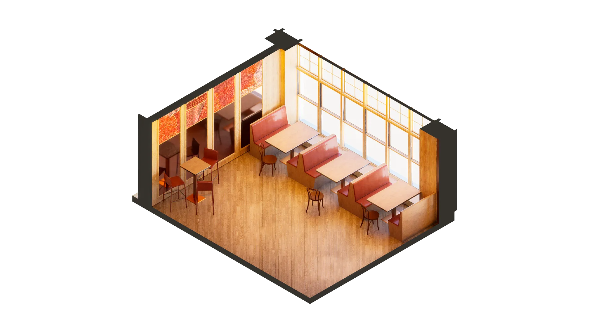 Cocktail bar dining space 2