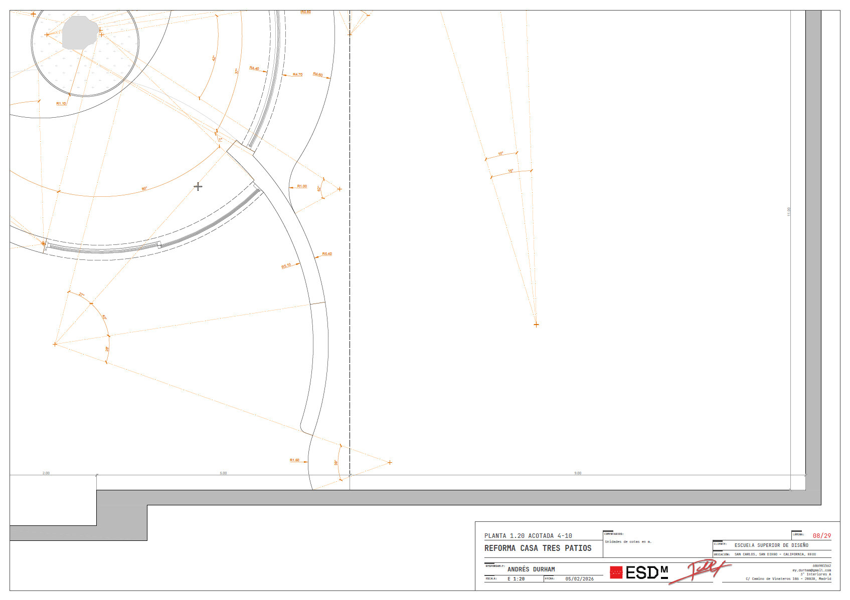 Dimensioned floor plan 4-10