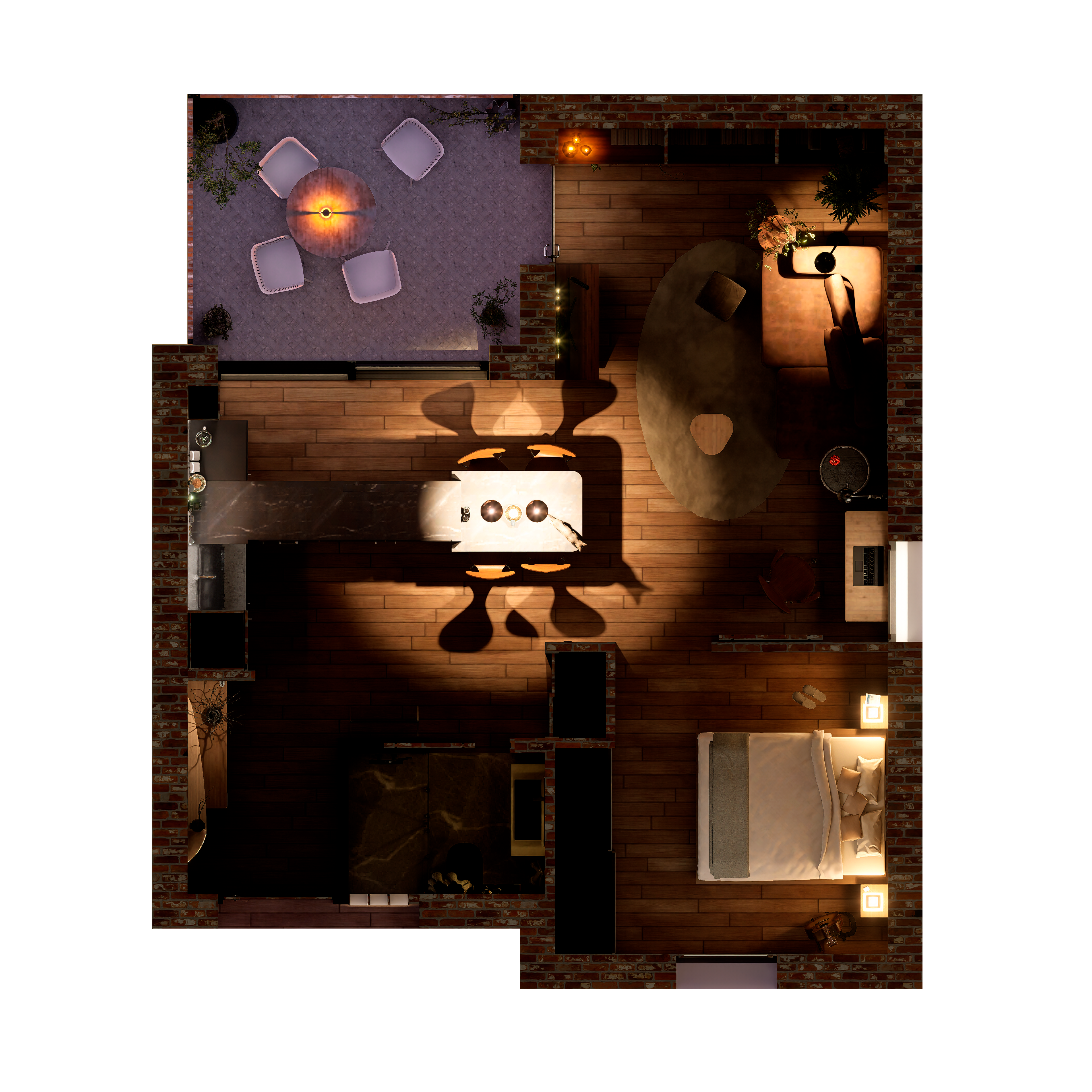Layout render (night)