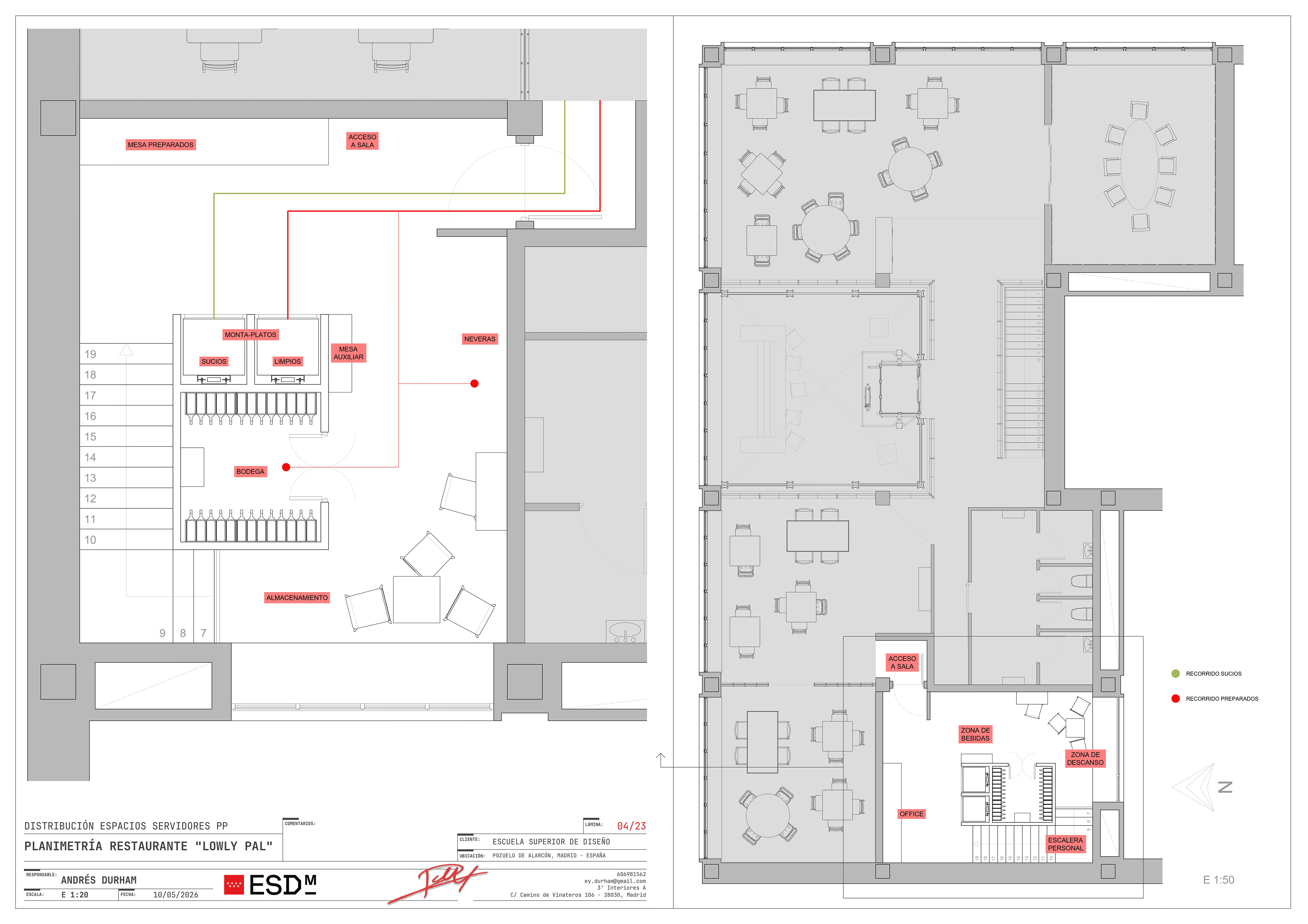 First floor servant spaces layout